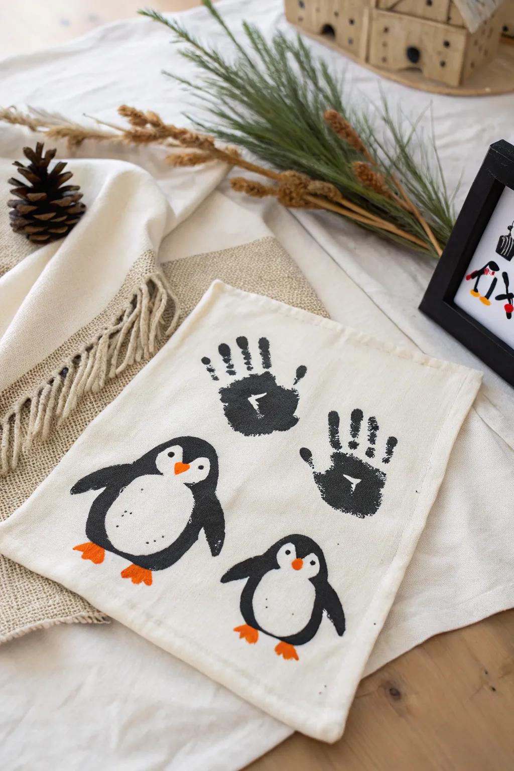 Create your own winter wonderland with handprint penguins - where simplicity meets creativity.
