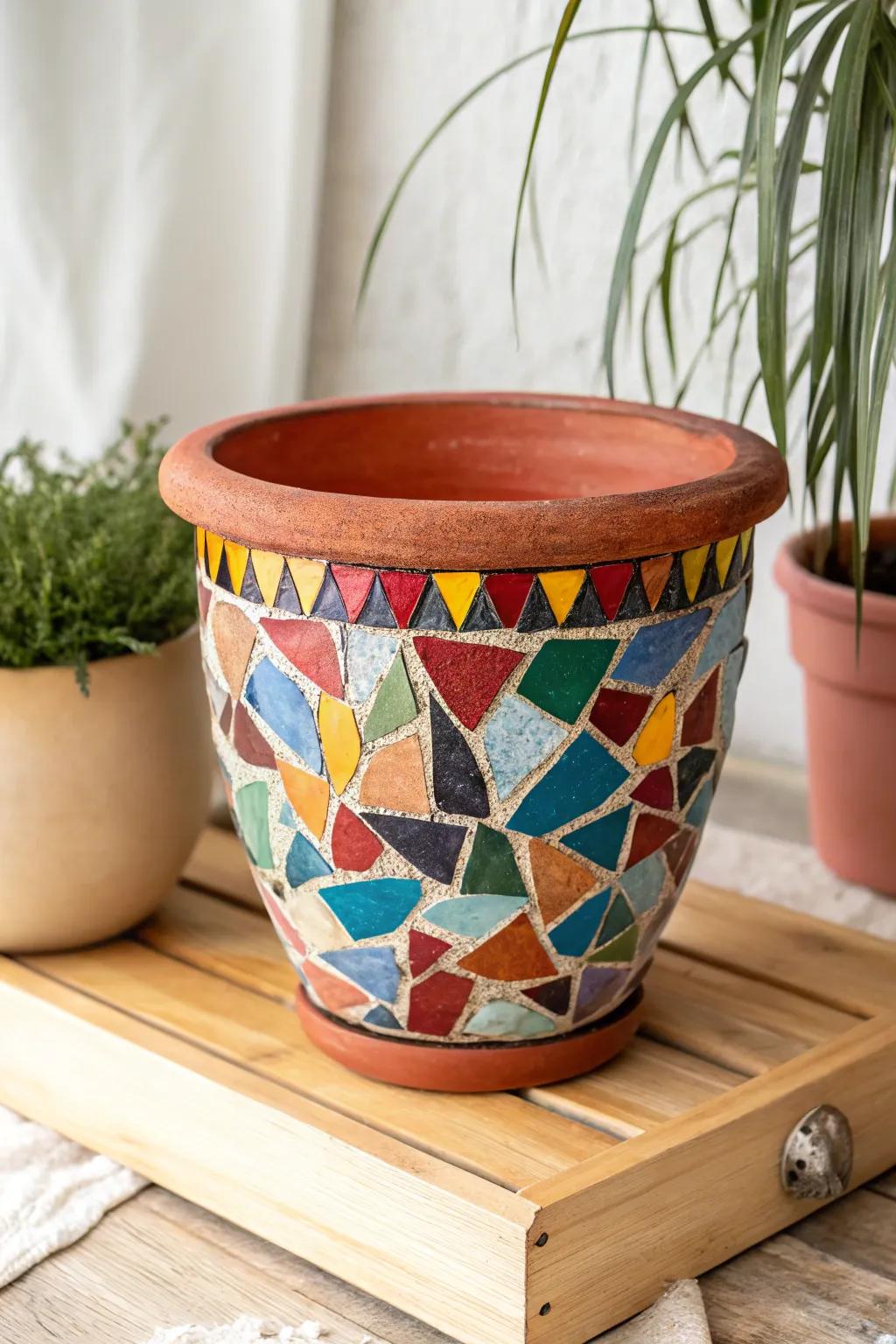 Transform your area with the vibrant allure of a vibrant fragment pot, where artistry converges with bold beauty.