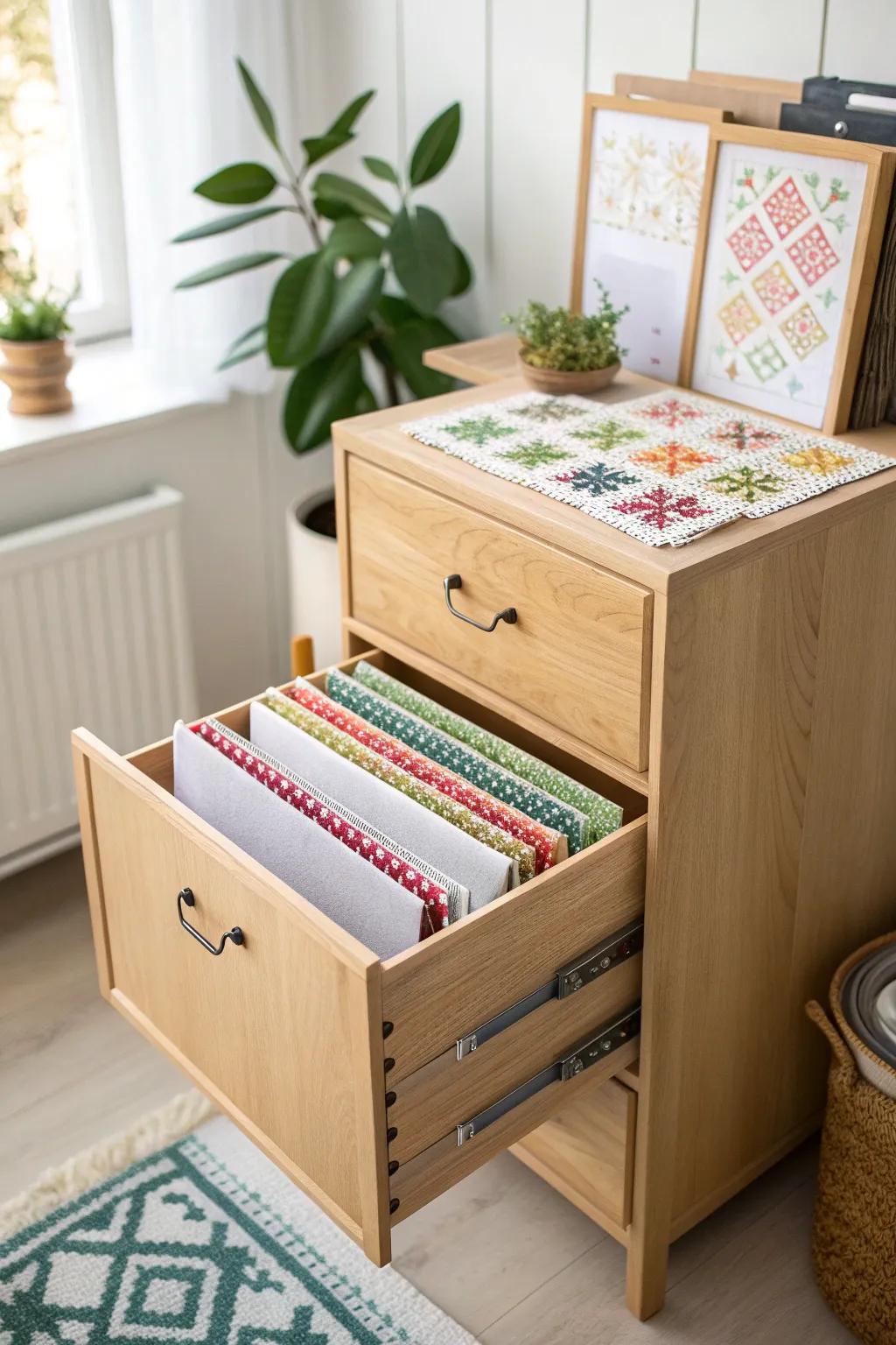 Change your craft storage with a bit of simple style and relaxed charm.