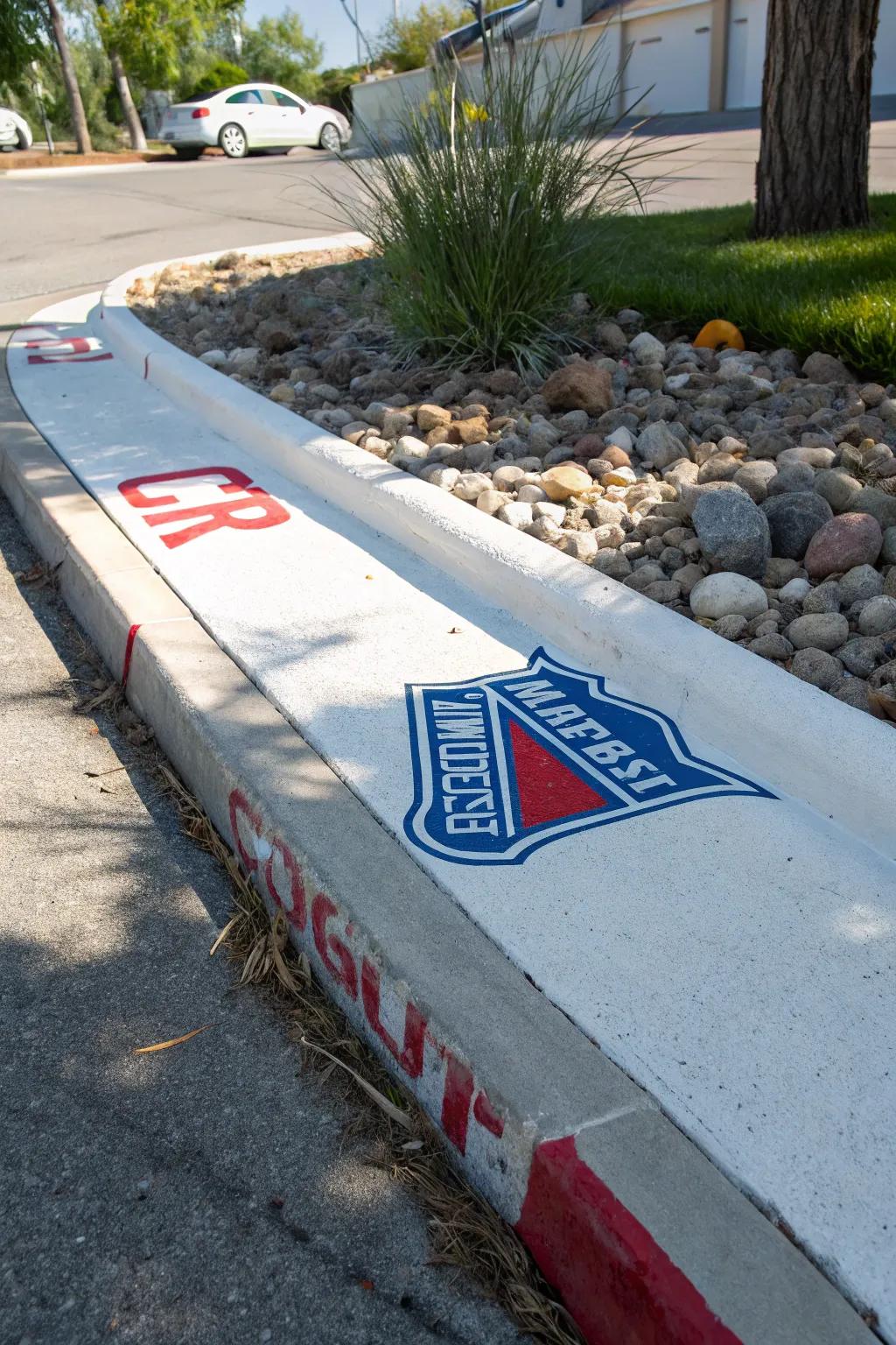 Manifest your team ethos through a chic and minimalist exterior address composition!
