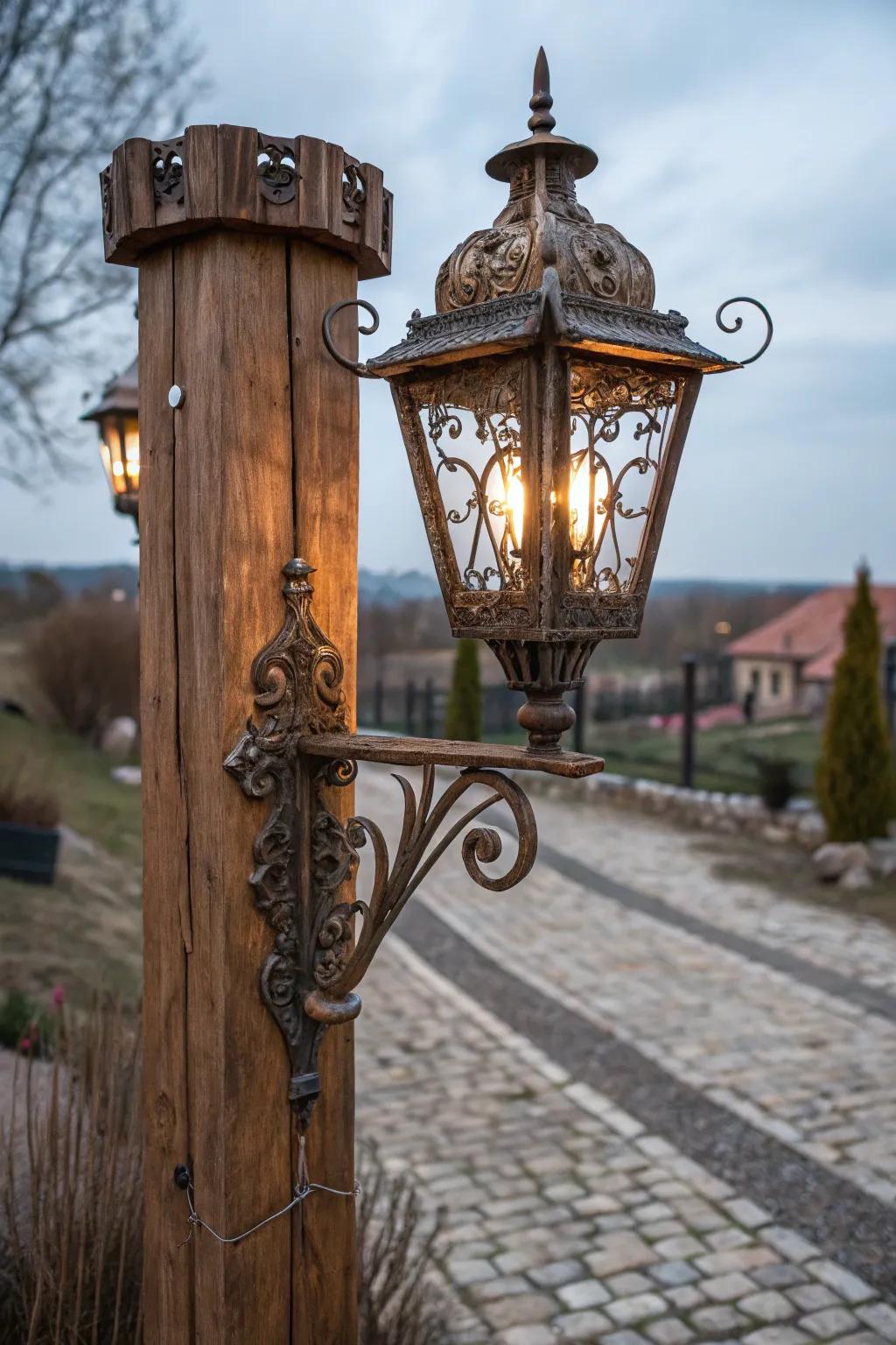 Light up your space with the timeless style of a vintage street lamp.