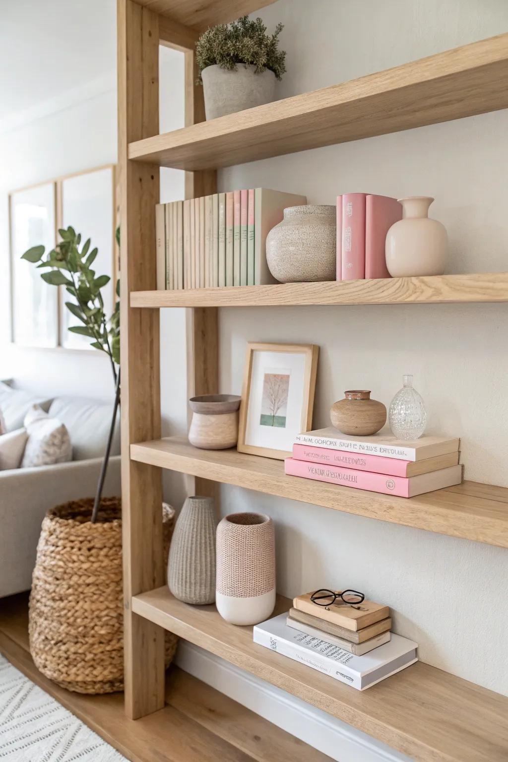 Elevate your space with minimalist hanging shelves that tell your story.