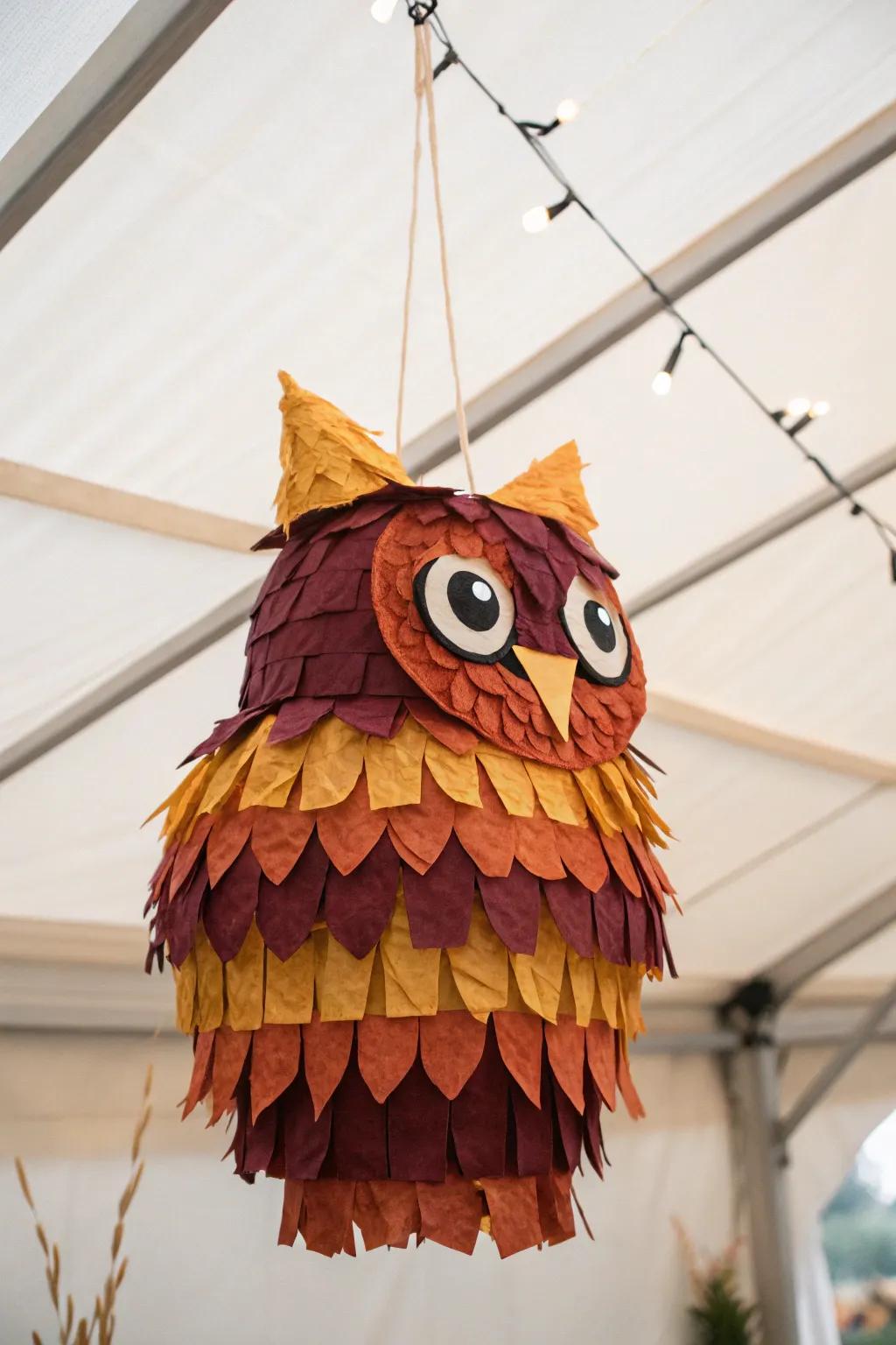 Introduce a dash of enchantment to your fall get-together with this charming owl piñata. 🍂🦉 #DIYMagic #CraftWithLove