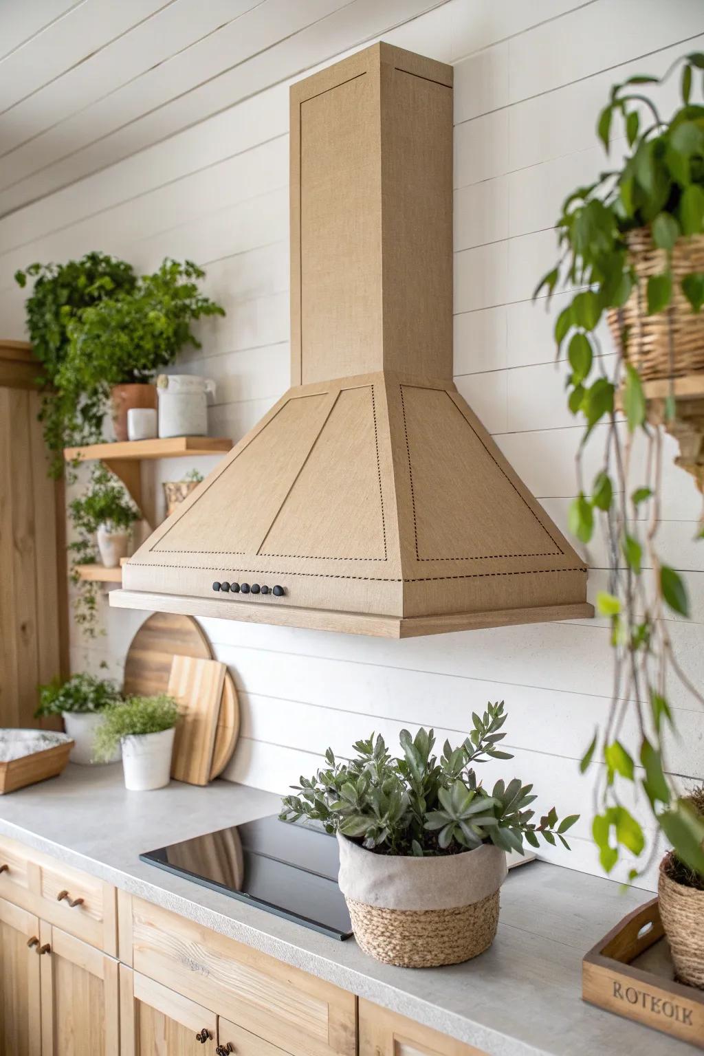 Visualize your dream kitchen with this DIY cardboard range hood replica. It's the ideal fusion of imagination and simplicity!