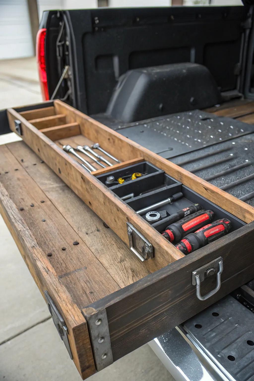 With a custom DIY sliding tray that combines usability and craftsmanship, you can improve the organization of your tools.