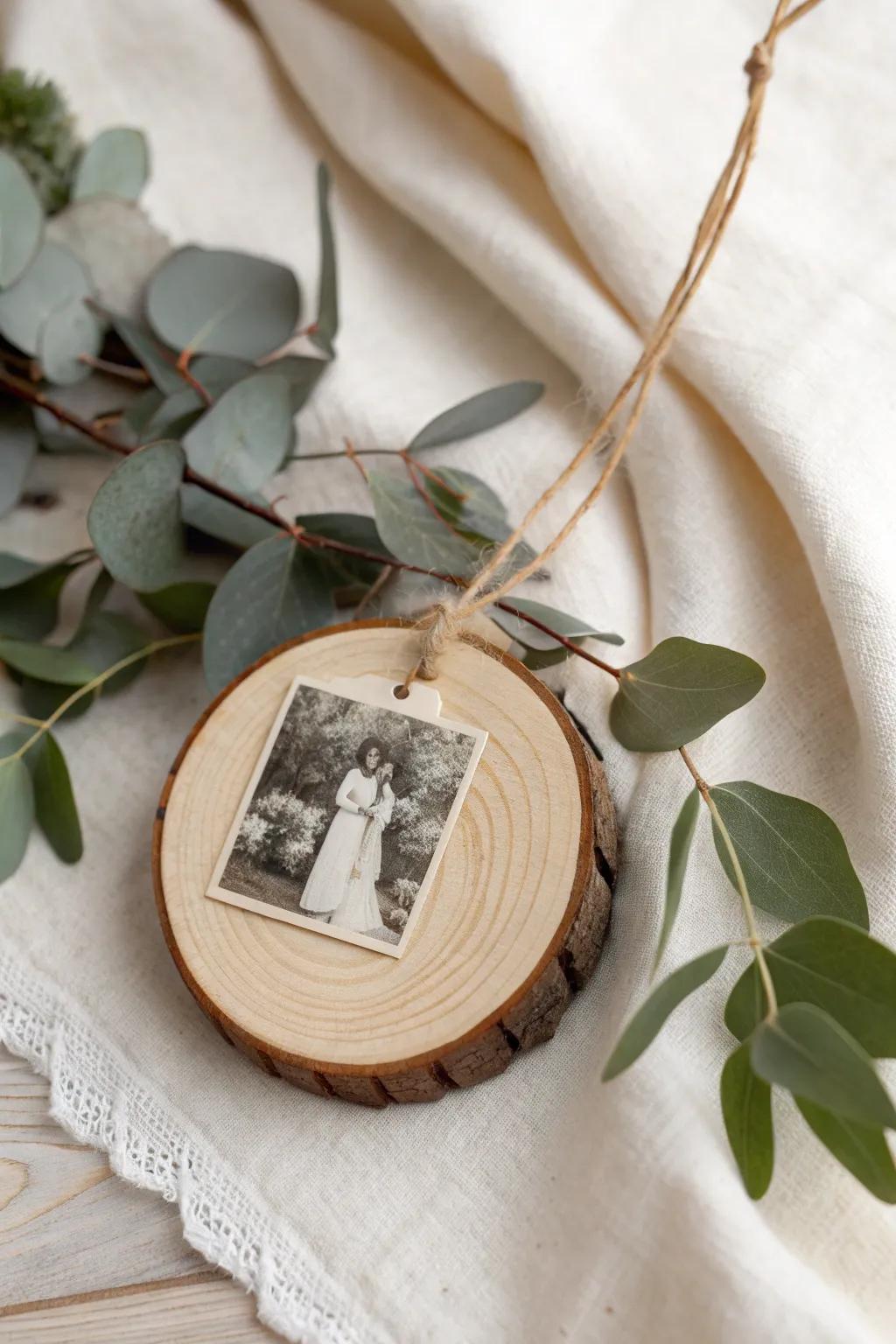 Craft memories into timeless treasures with these elegant wooden photo keepsakes! 🎁✨ #DIYDecor #ScandiBoho