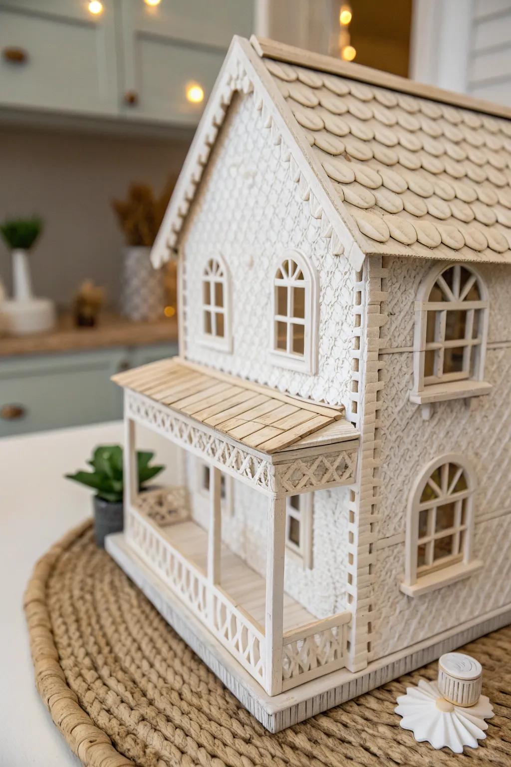 Transform your dollhouse into a layered masterpiece, where simplicity meets bold elegance.