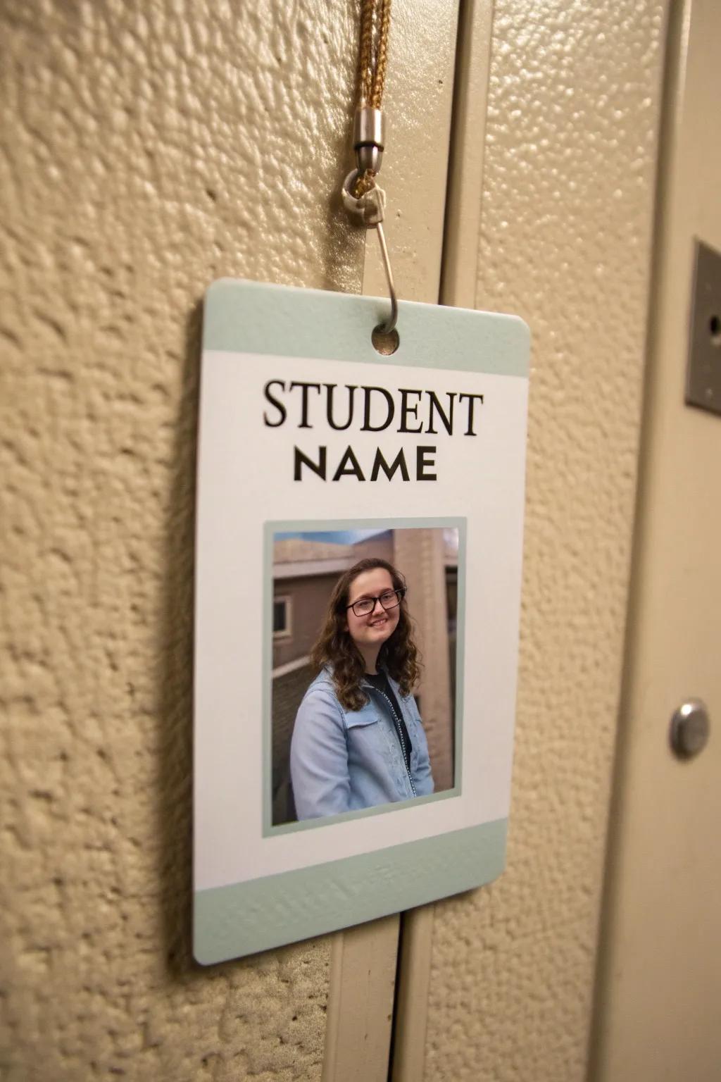 Snapshot-esque name tags document recollections and introduce a personal element.