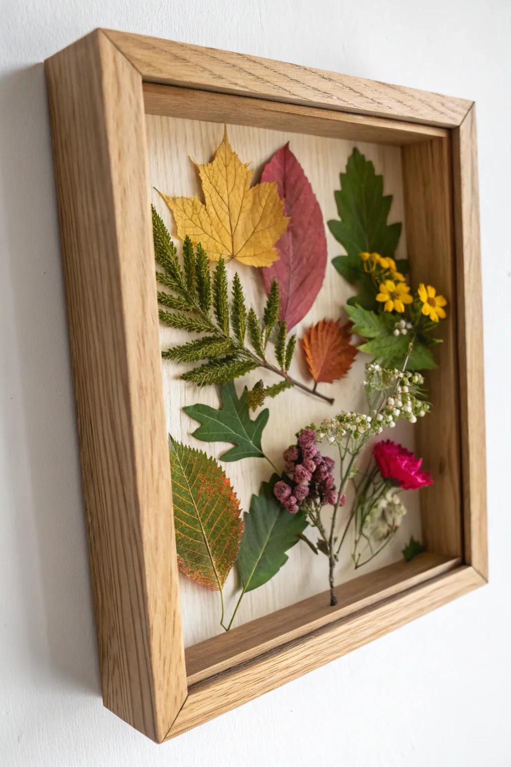 Rejoice in each season's charm alongside a nature-inspired shadow box, melding Scandinavian simplicity alongside Boho sophistication.