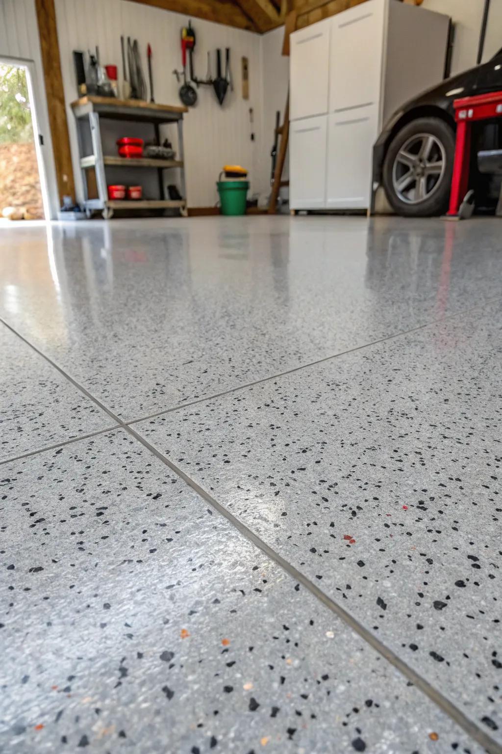 Revamp your garage with elegant, durable epoxy flooring designed to endure even the toughest tasks.