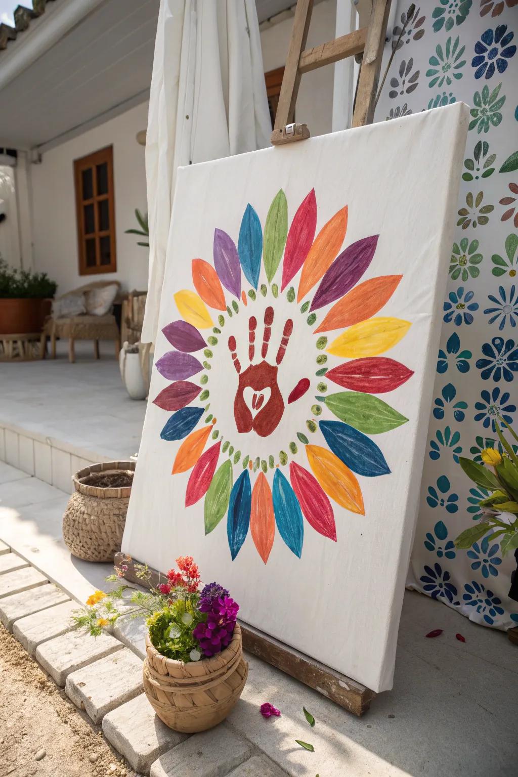 Permit your artistic expression to blossom with this hand-traced floral masterpiece.