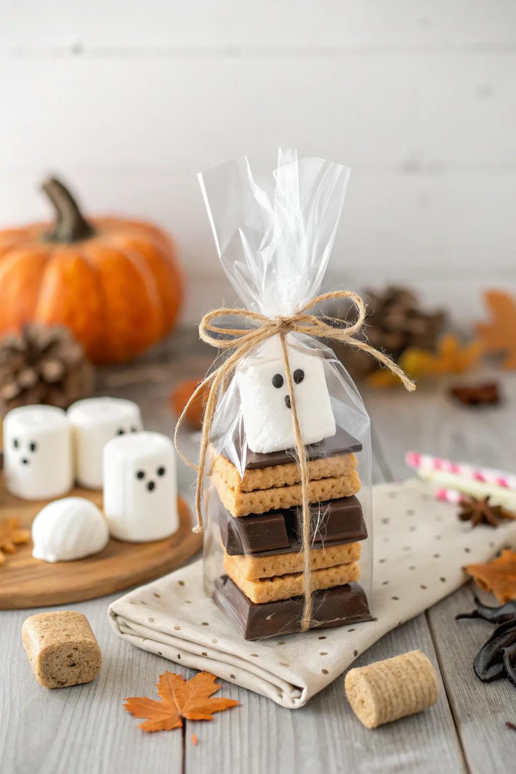 Elevate your Halloween treats with these enchanting Spectral S'more Compilations – a flawless fusion of minimalist allure and spectral delight!