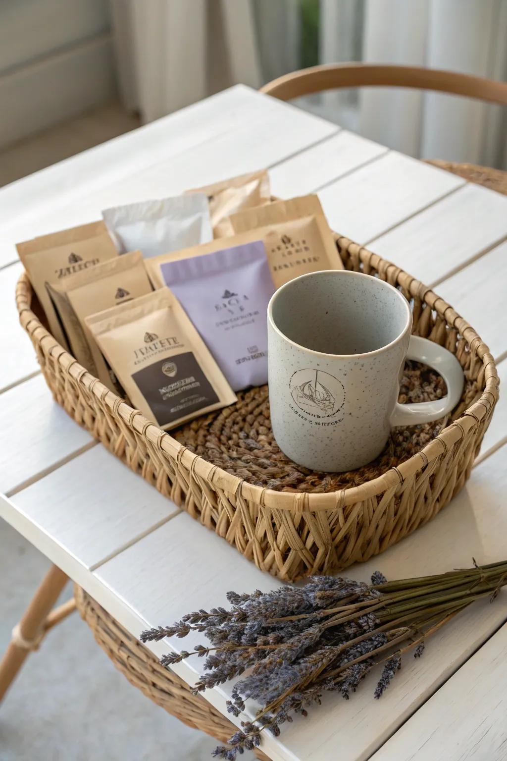 Start his day with a blend of love and caffeine – the perfect coffee connoisseur selection.