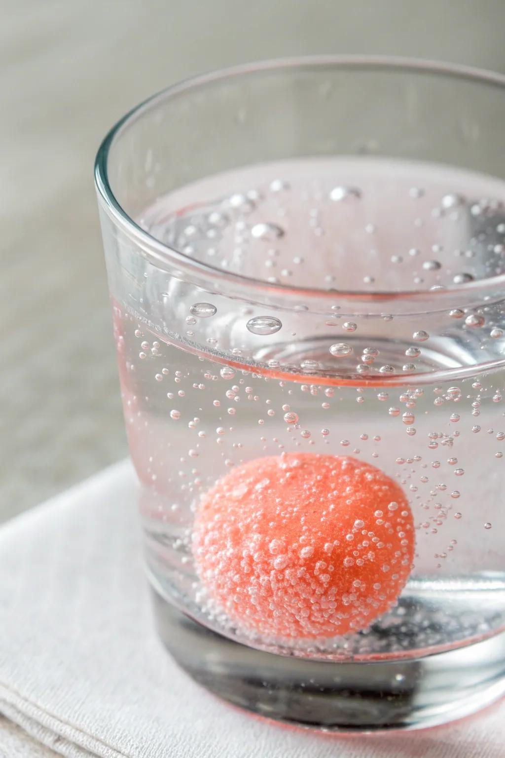 Witness the enchantment unfold with a fizzy tablet surprise!