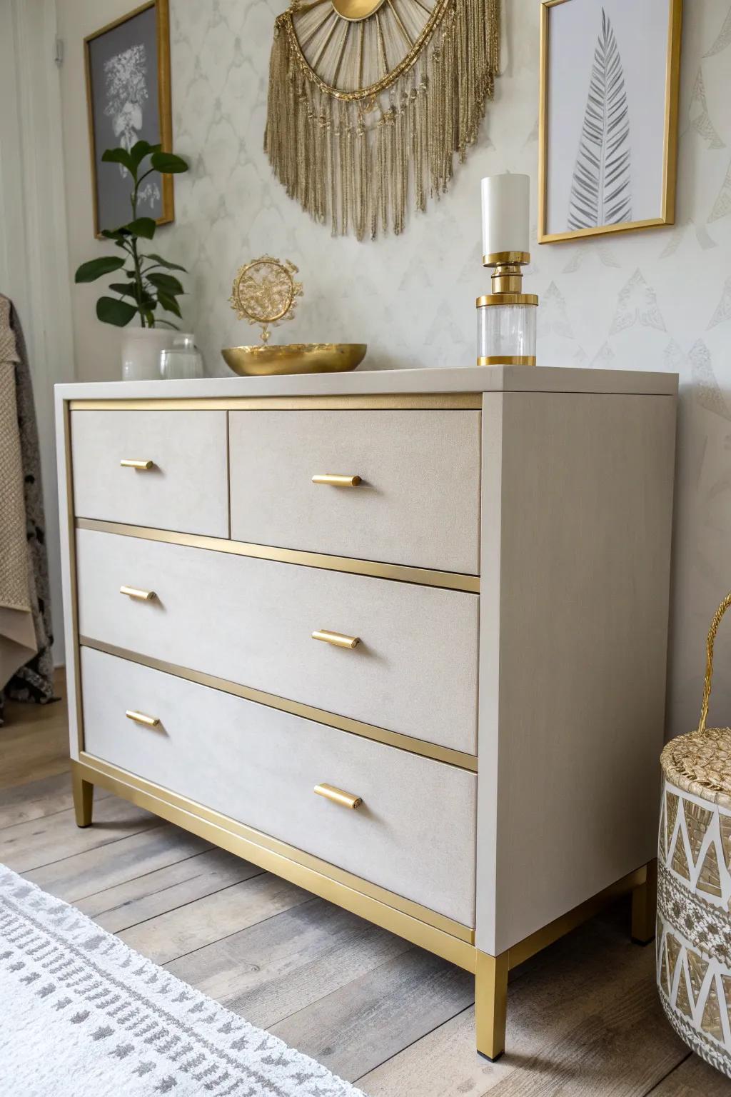 Elevate your space with a touch of glamour: Discover the allure of metallic accents.