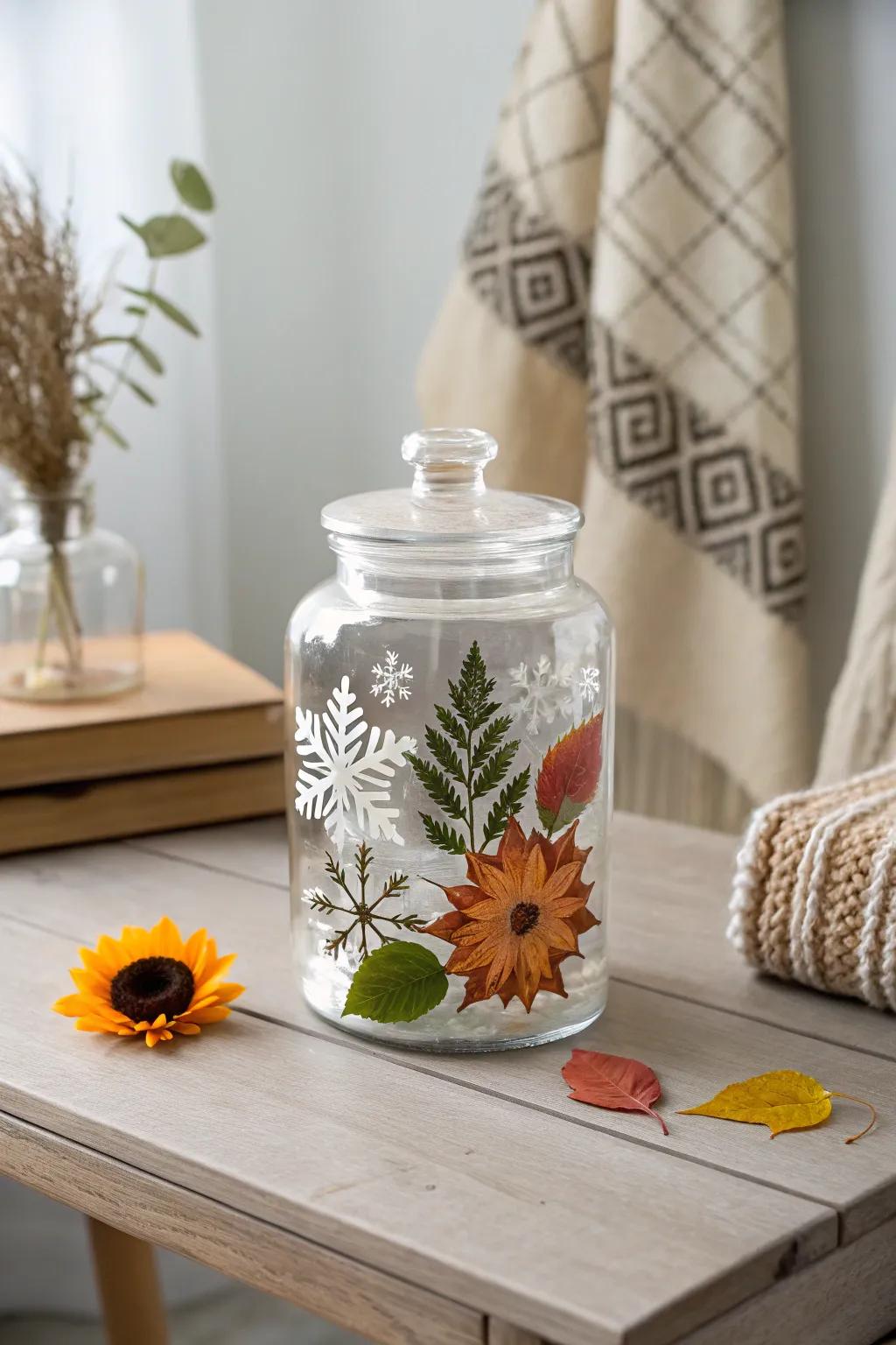 Capture the essence of each season within a repository laden with treasured recollections. 🌿❄️🌻🍂