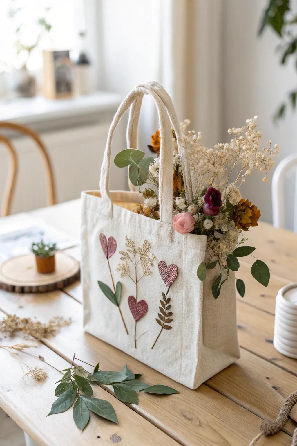 Introduce the splendor of nature into your Valentine's festivities with this captivating, minimalist carrier motif.