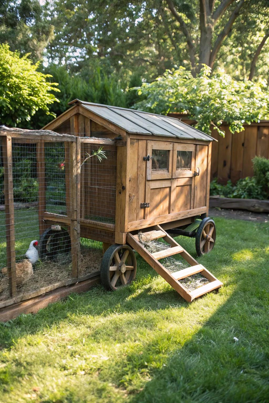 Create Your Movable Chicken Housing: A Traditional DIY Treat for Your Garden!