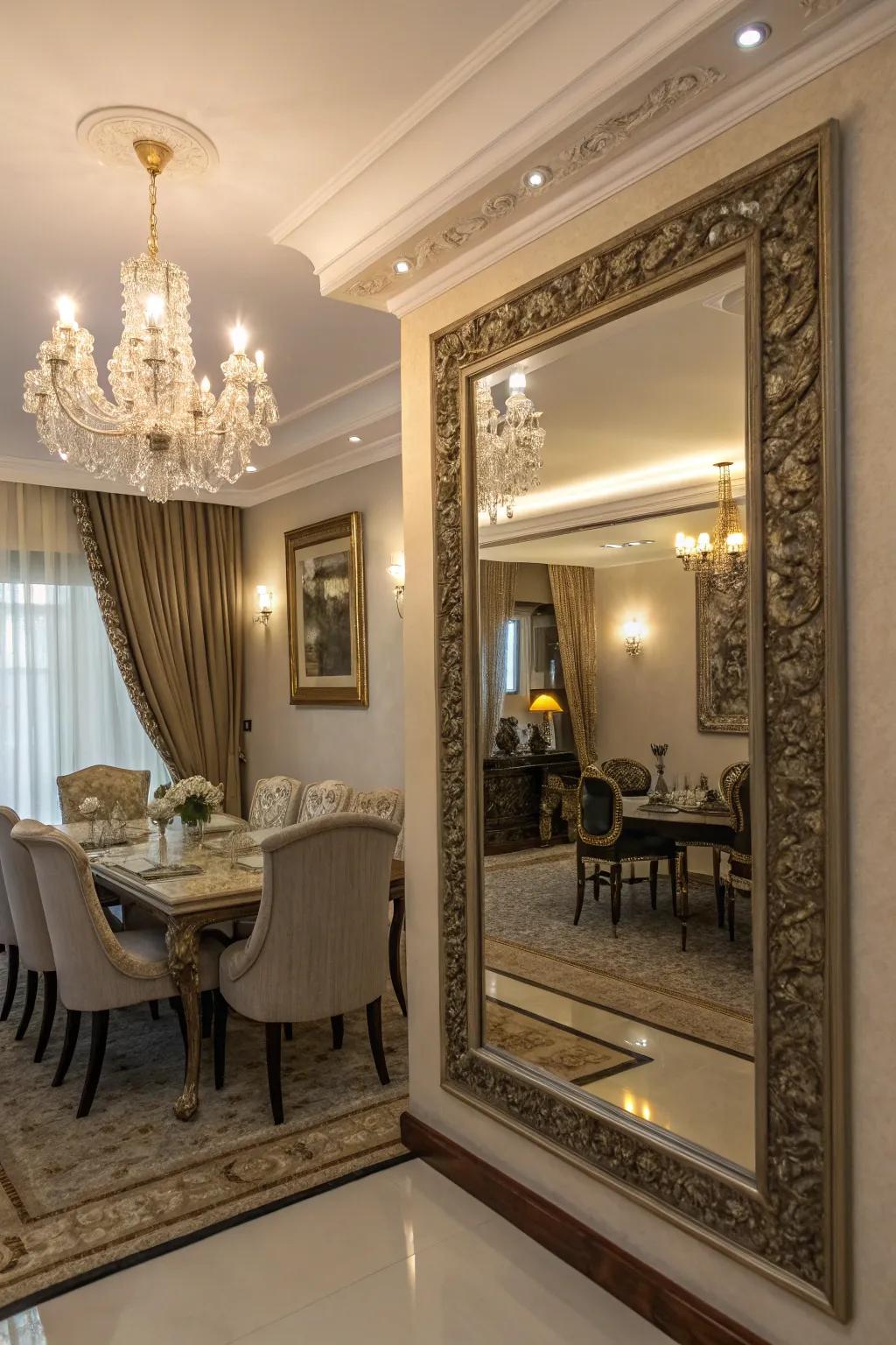 Reflectors enhance light and space.