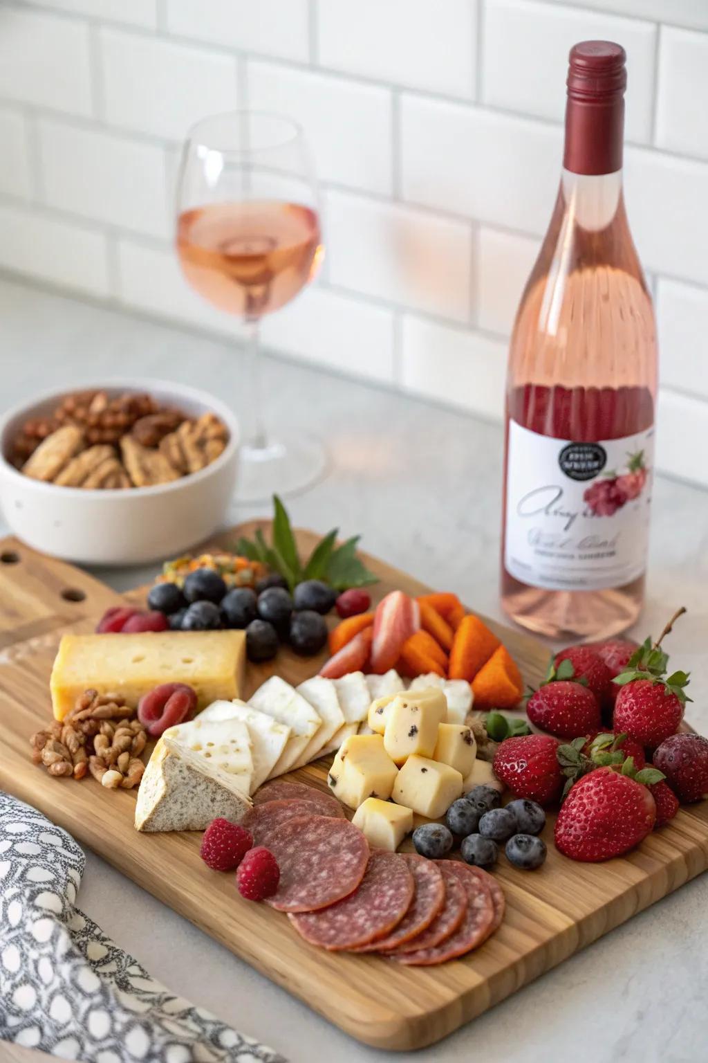 Pair with rosé for a delightful complement to your display.