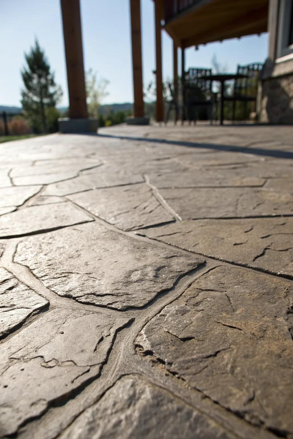 Elevate your outdoor area using the sturdy elegance of embossed facings—where artistry converges with practicality.