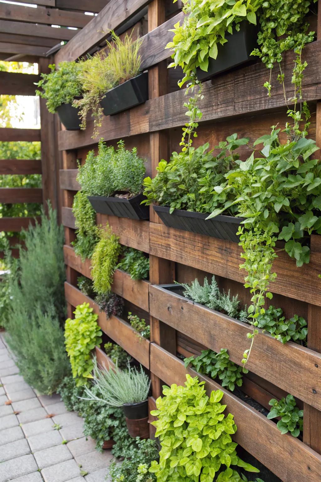 Enhance your outdoor area with a fashionable sky garden privacy screen that combines utility with natural beauty.