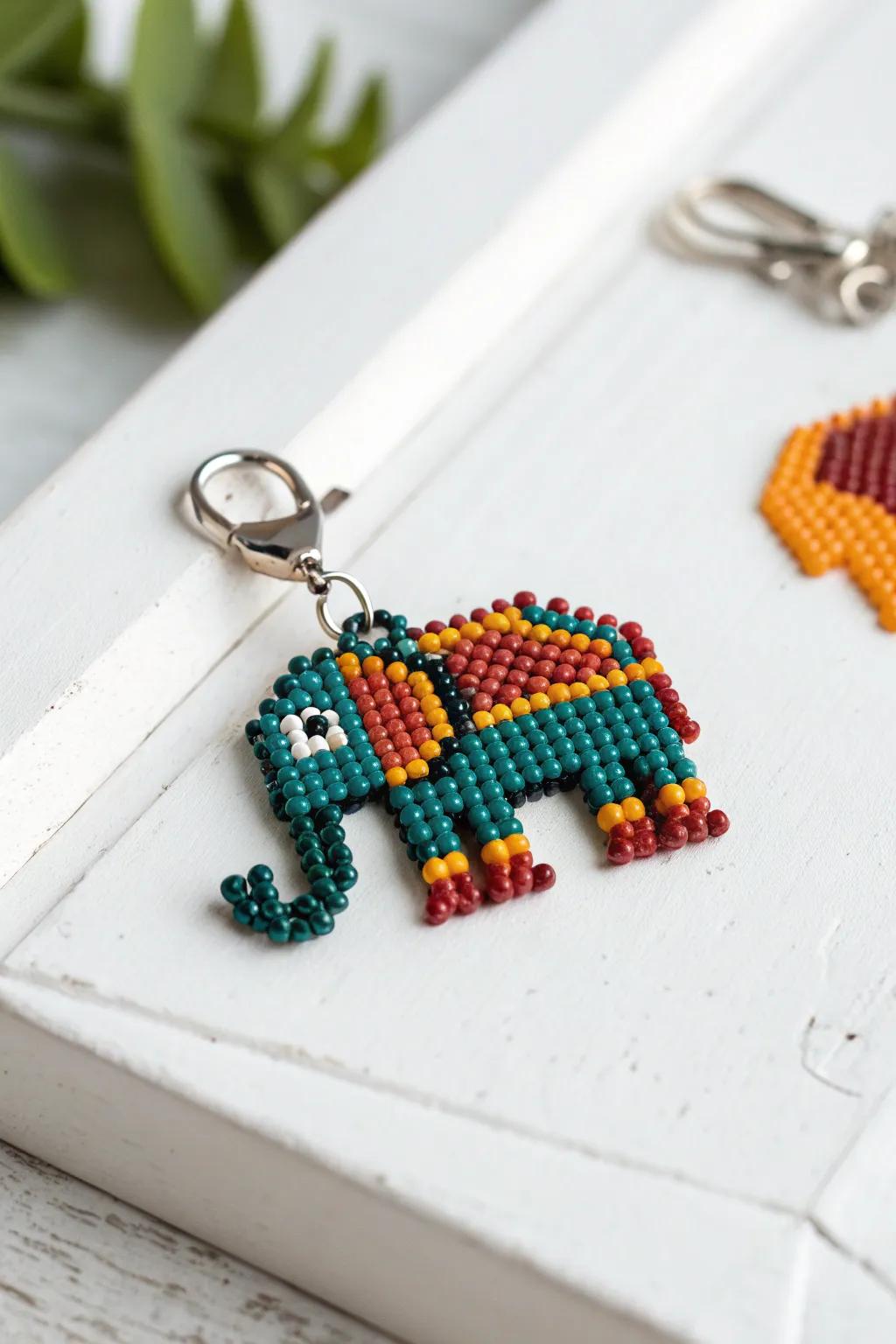 Meet your newest fauna companion! This delightful fusing bead elephant embodies the ideal fusion of minimalist design and bohemian flair.