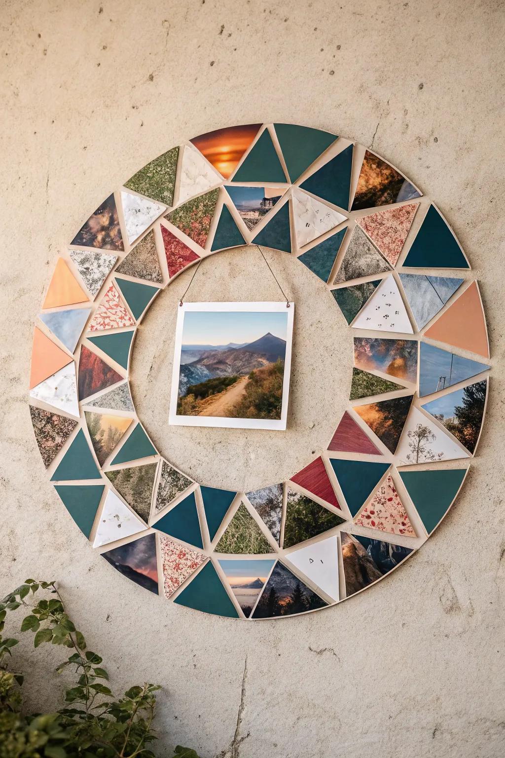 Find harmony in shapes and patterns – a personal collage masterpiece that blends simplicity with bold creativity.