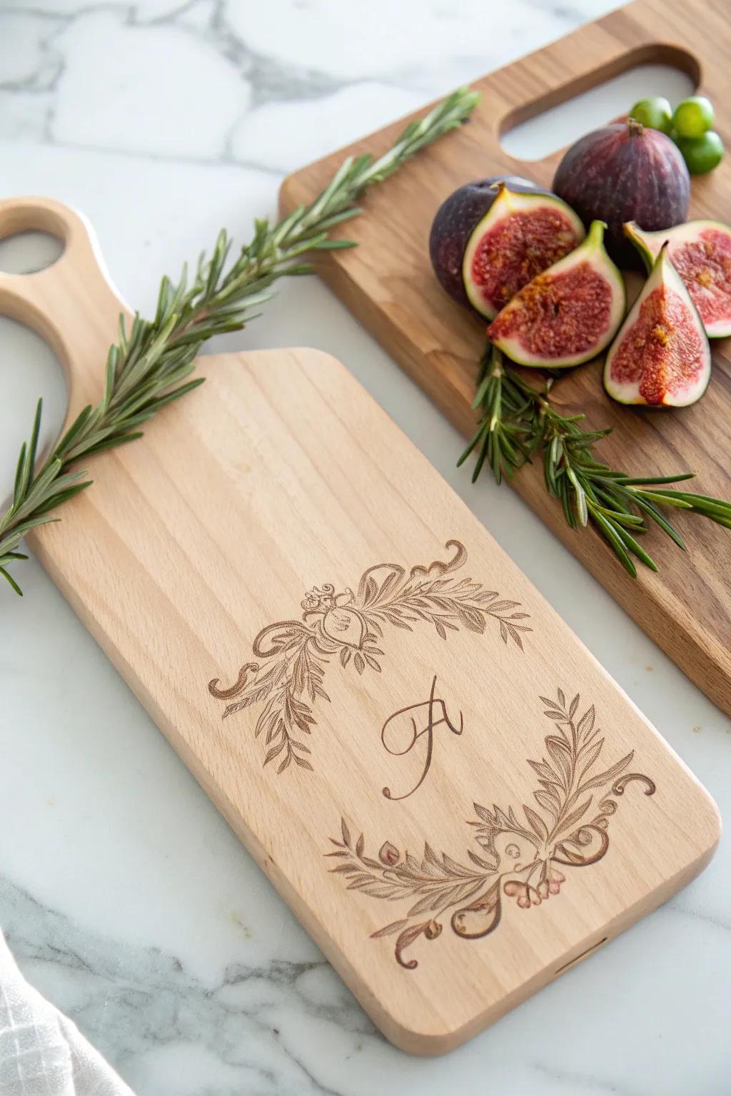 Elevate your kitchen with bespoke charm and seasonal flair! 🍃✨ #ScandiBoho #CuttingBoardArt