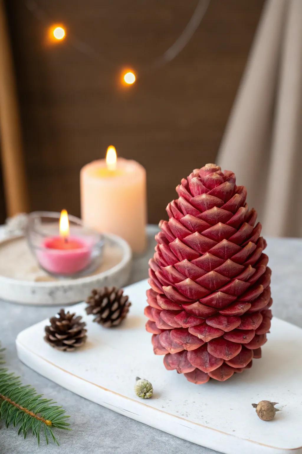 Transform nature into artistry through these breathtaking pinecone kindling.