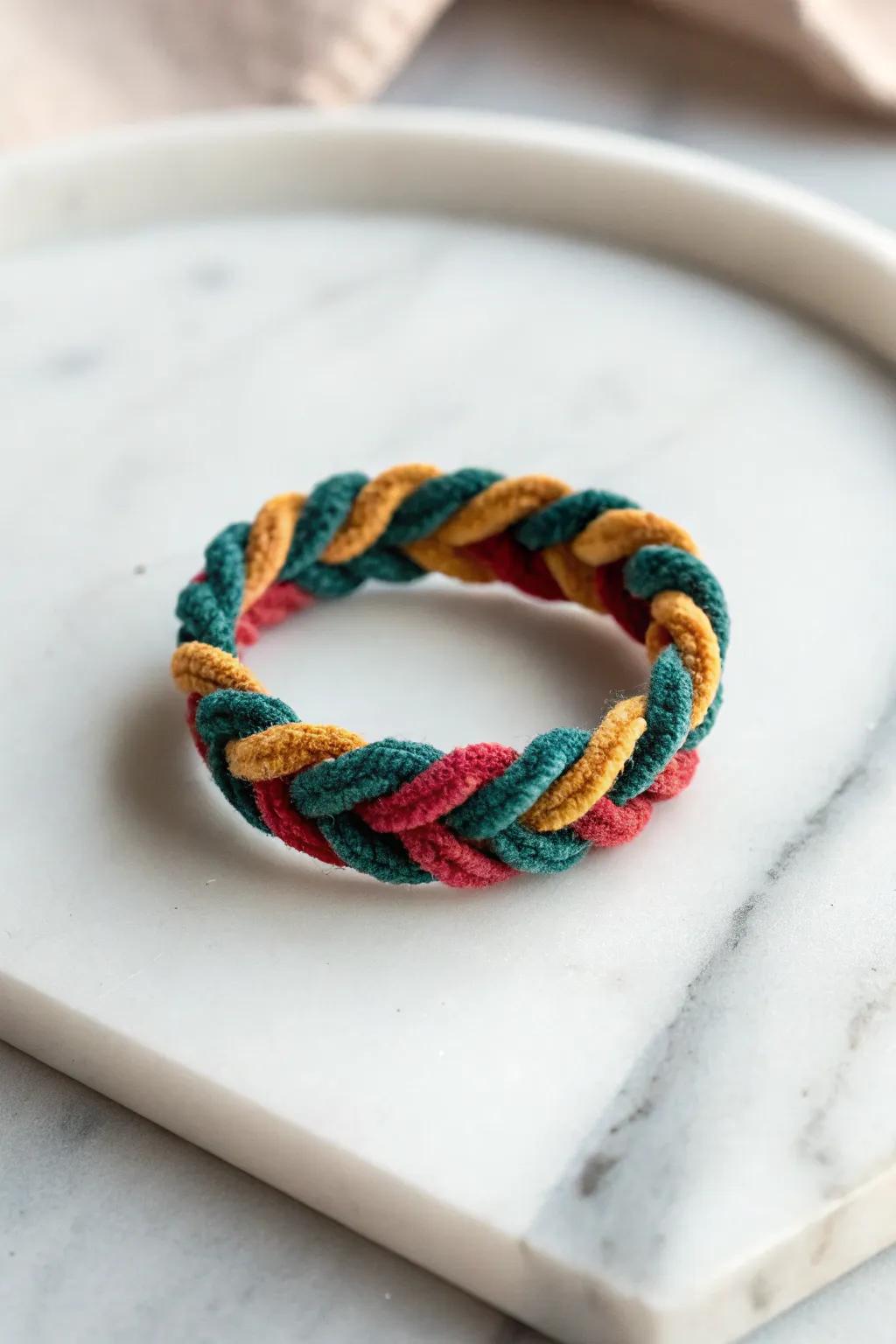 Impart a splash of pigmentation to your digits via these singular fuzzy stick bands - an ideal amalgamation of amusement and flair!