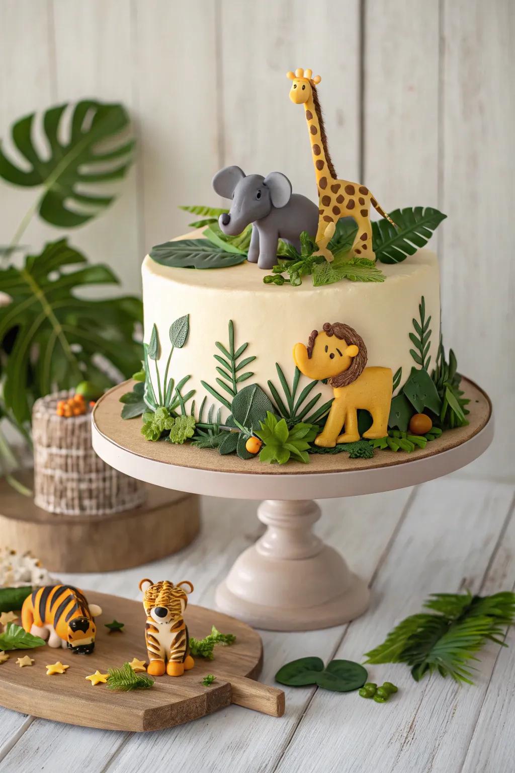 Go wild with a wilderness excursion cake that brings the beauty of nature indoors!