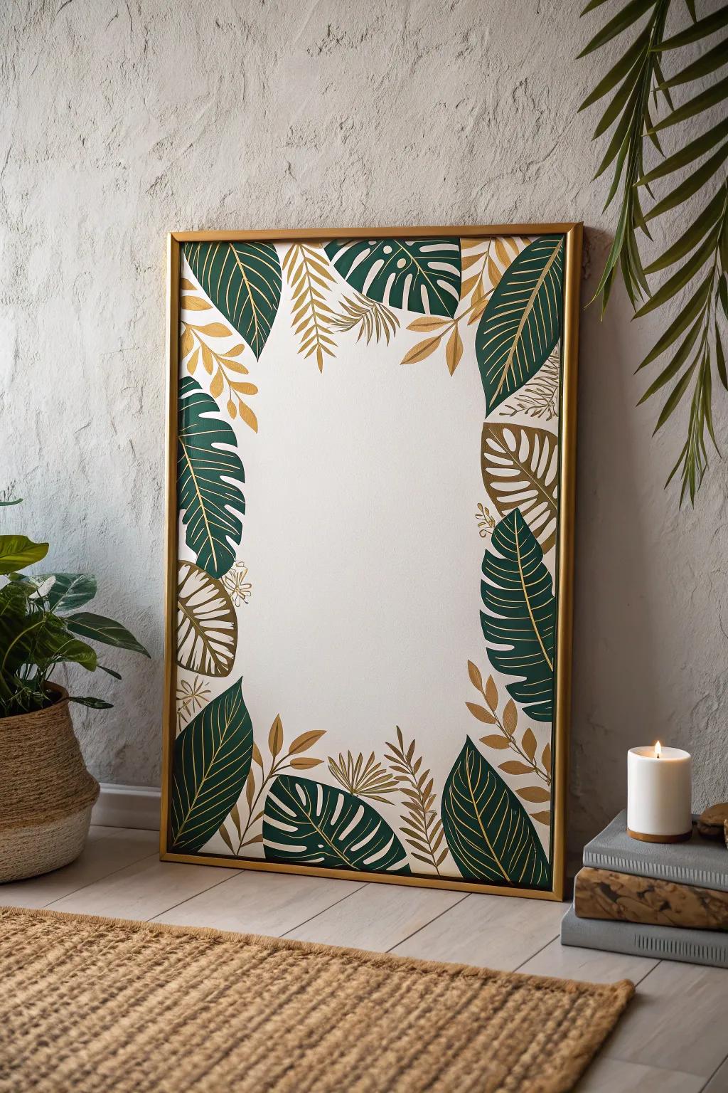 Enhance your area with nature influenced elegance. Explore the artistry of minimalist borders.