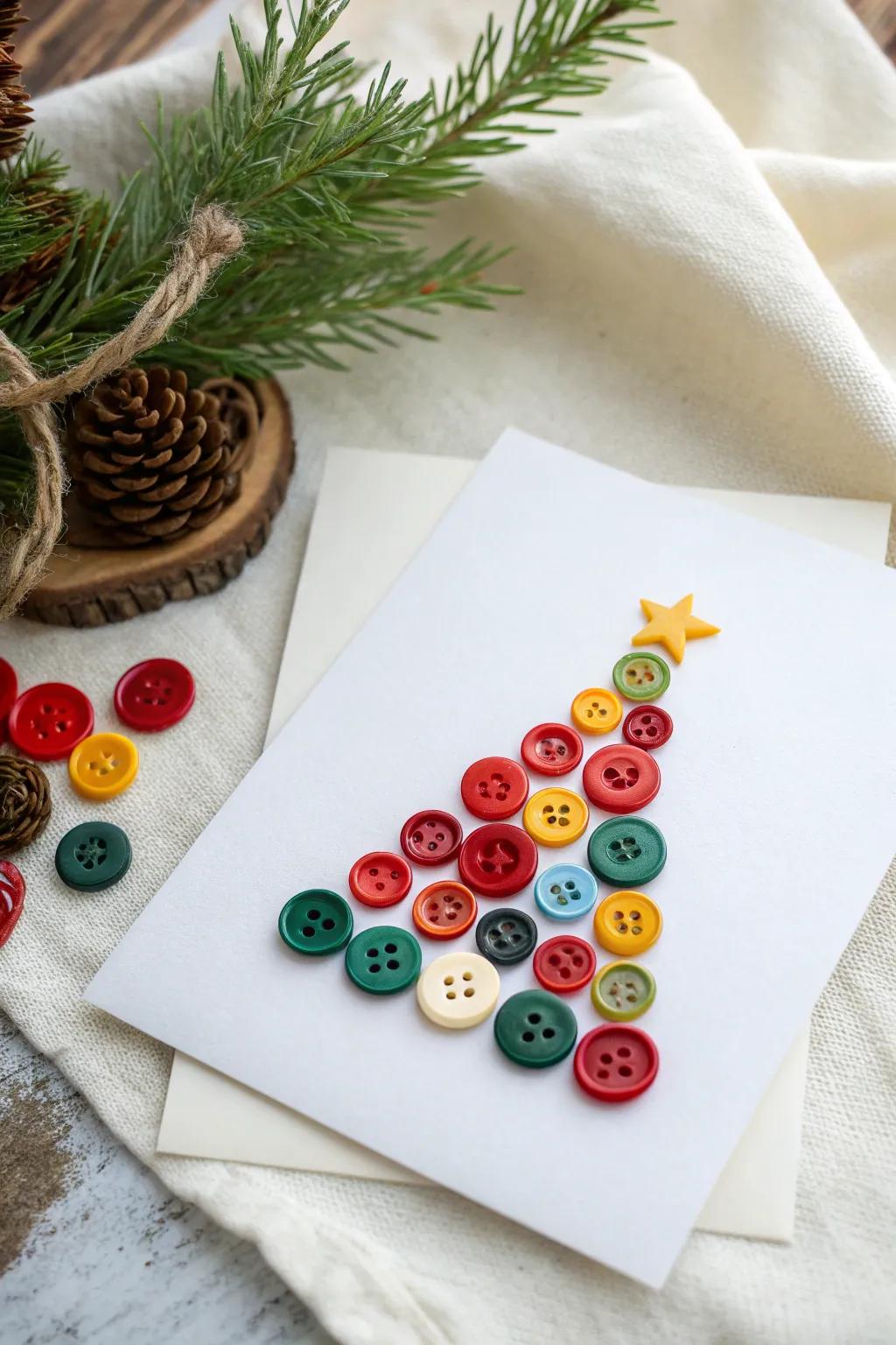 Fashion a singularly tangible yuletide greeting via kaleidoscopic knob artistry that's simultaneously festive and minimalist.
