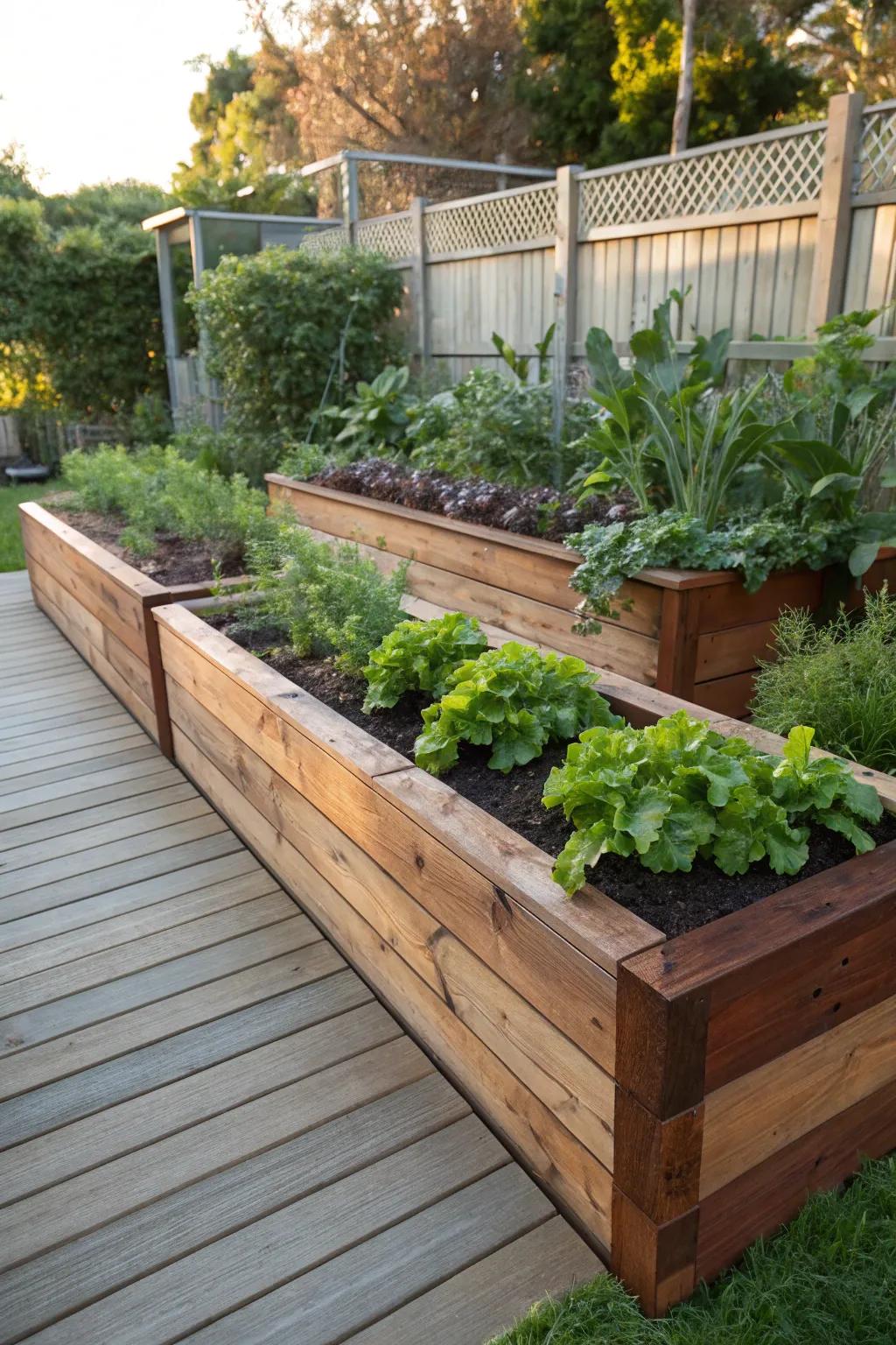 Enhance your garden with a handcrafted raised bed, which is the ideal combination of practicality and design.