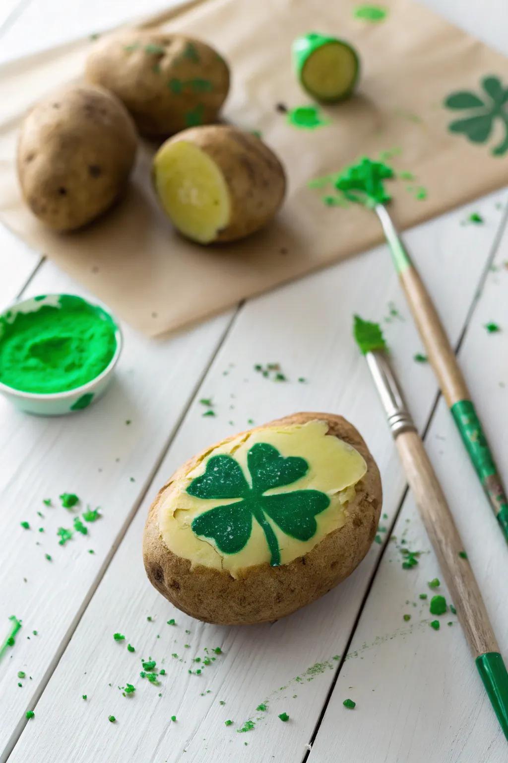 Unleash ingenuity with charming shamrock stamps – a delightful fusion of amusement and artistry!