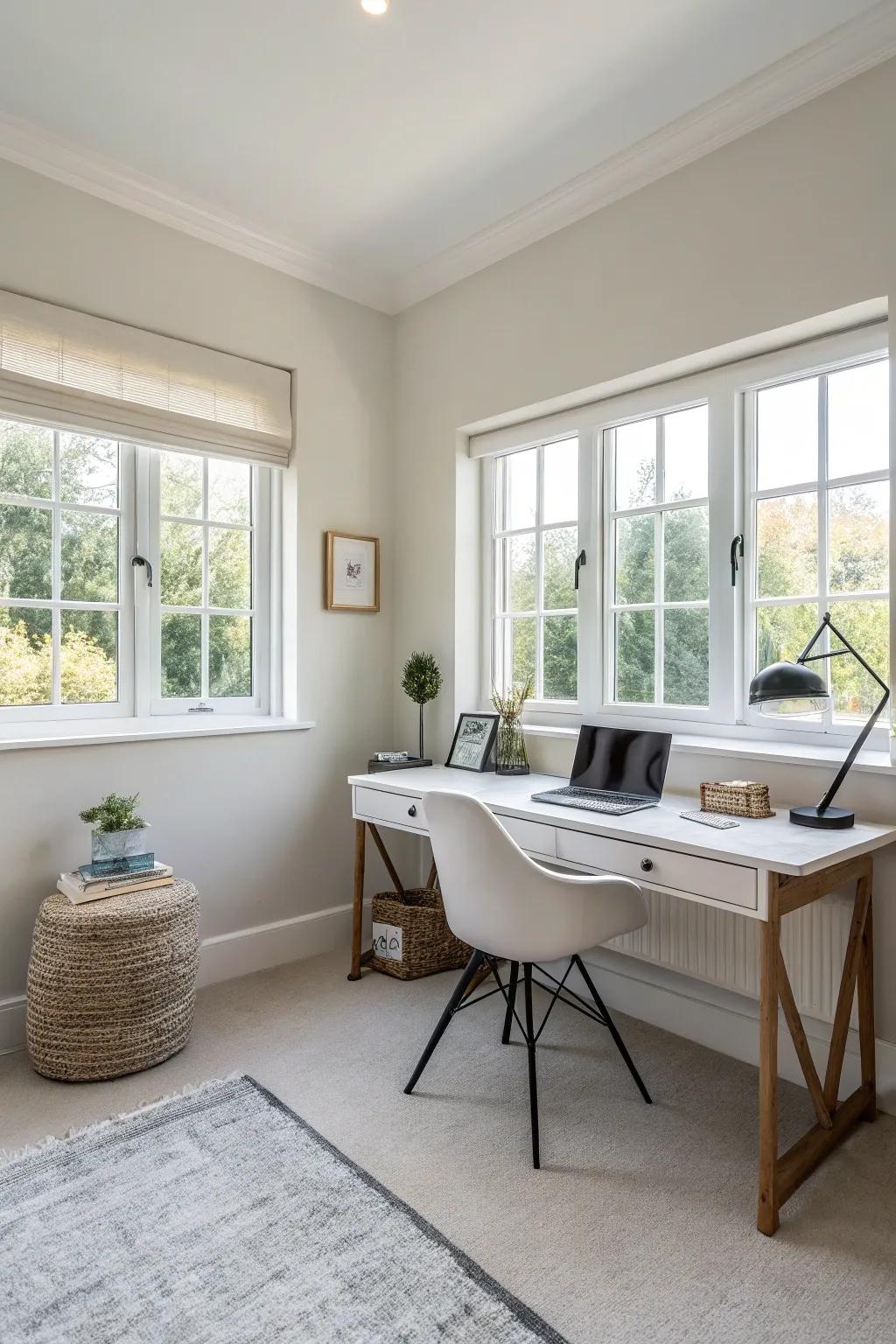 Achieve serenity with minimalist design principles in your spare room.
