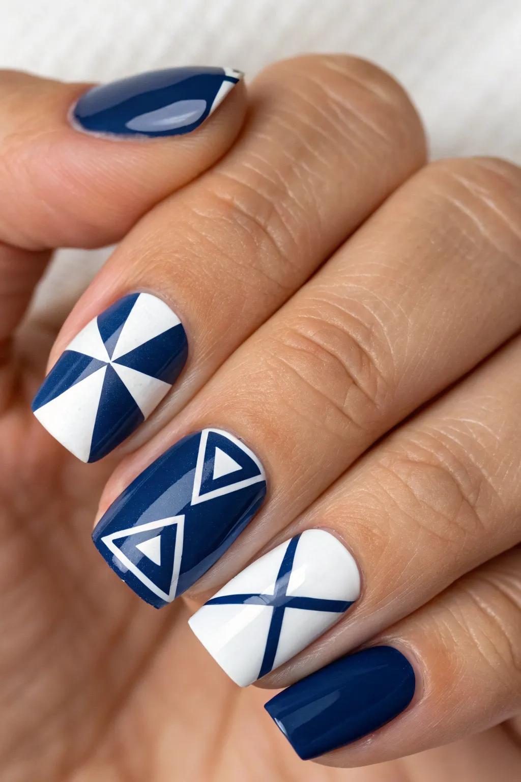 Embrace Geometric Refinement: Striking forms and dynamic contrasts embody contemporary design.
