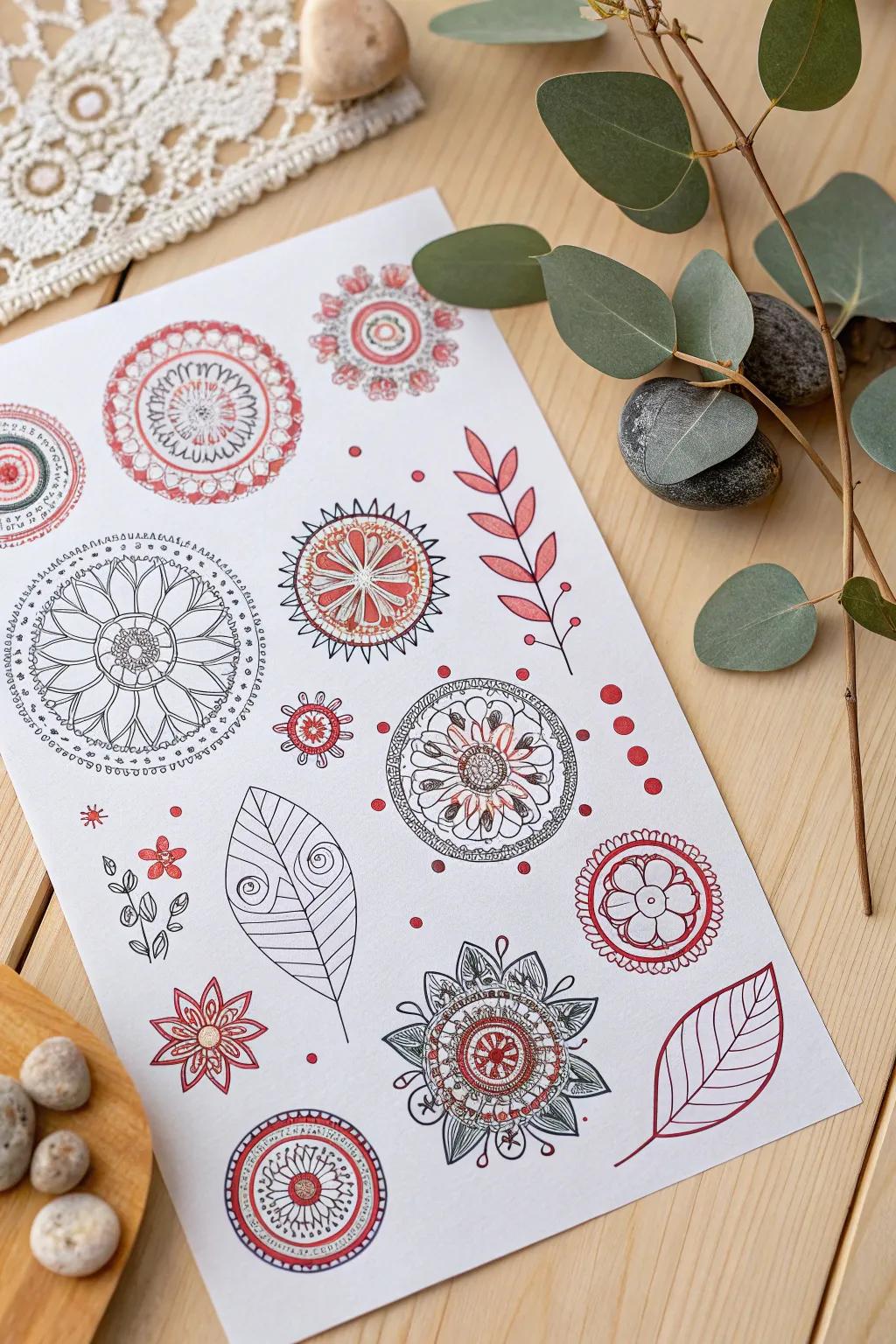 Unleash your ingenuity with these stunning artistic scrawls — a flawless fusion of Scandinavian minimalism and Bohemian flair!