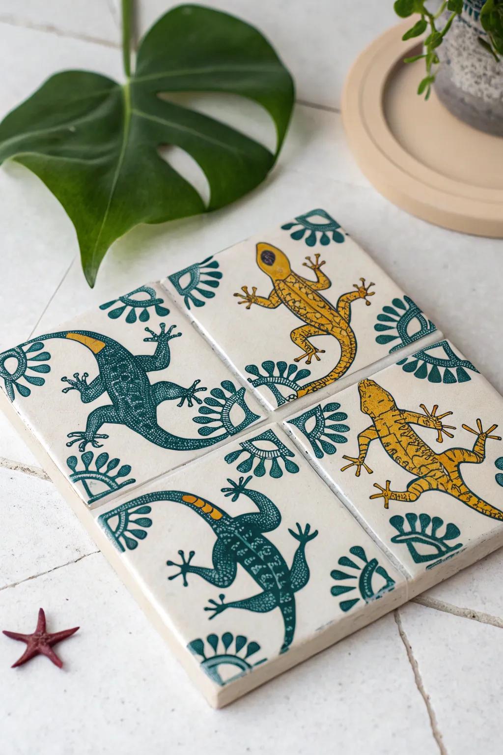 Redesign your space through Escher-influenced sophistication: wherein artistry coalesces with nature within flawless harmony.