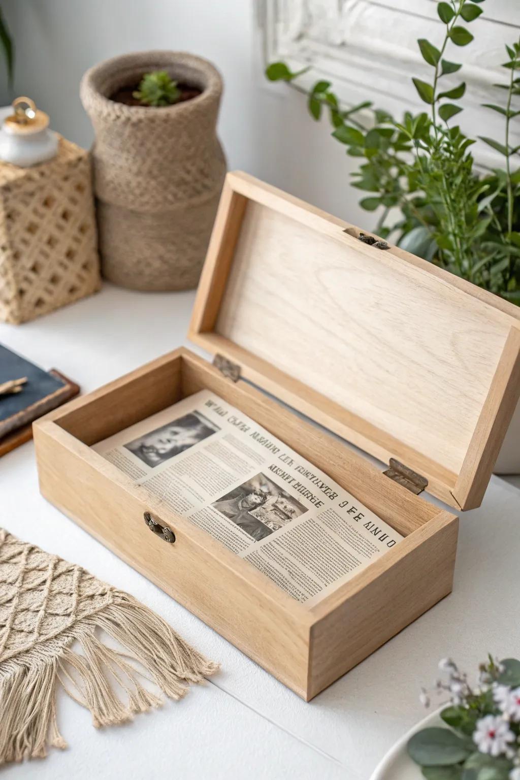 Encapsulate an instant in time with aged fragments—your personal portal to the past.