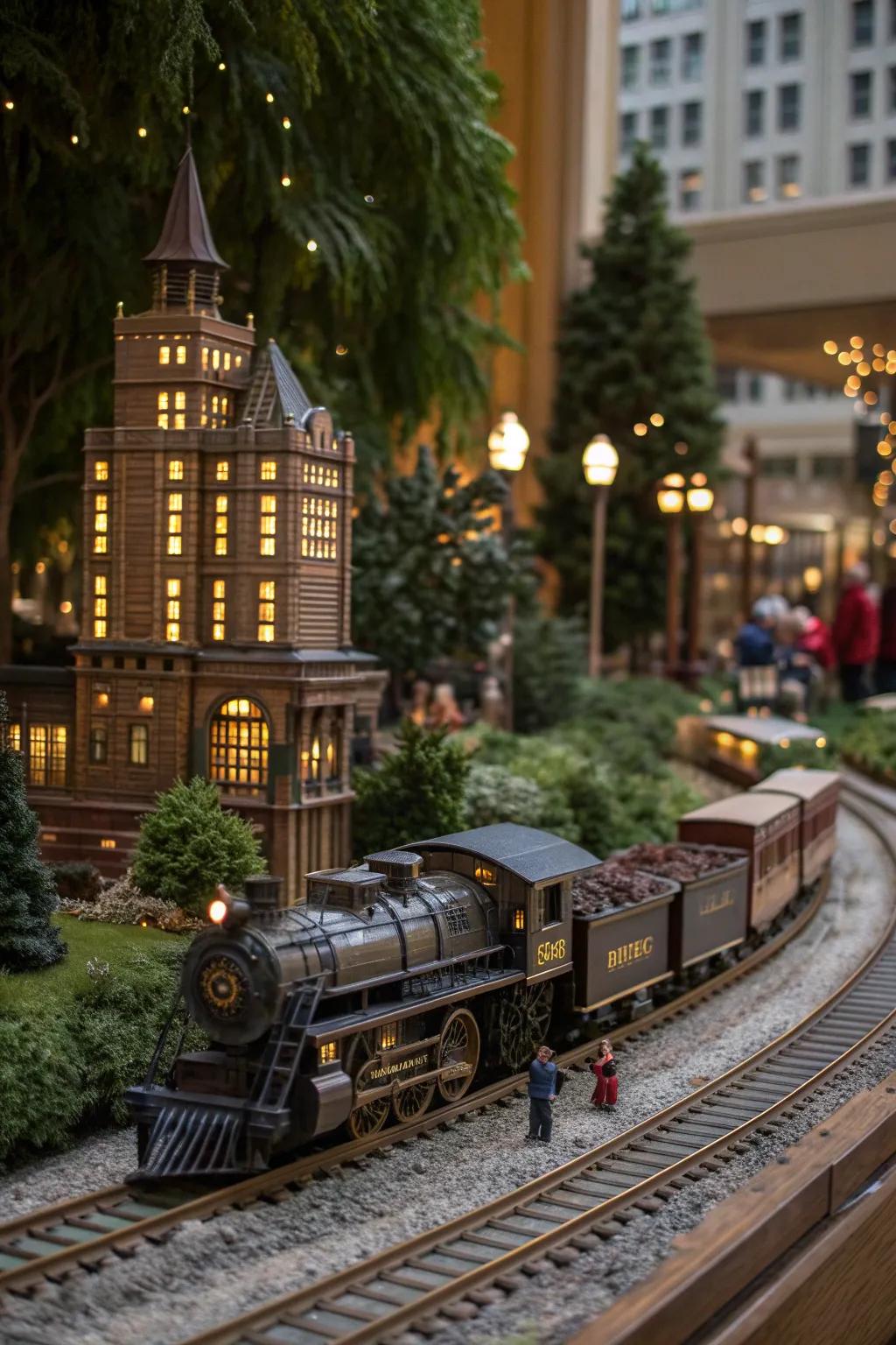 Master the art of miniature cityscapes with this detailed themed rail collection, where skill meets creativity.