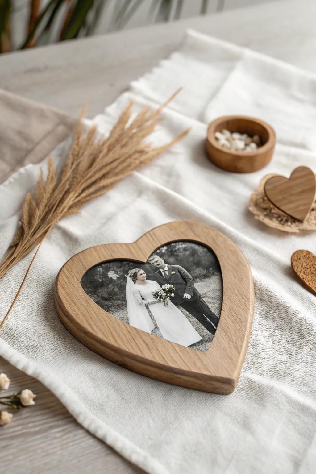 Capture memories with a timeless image shift heart, blending minimalist elegance with heartfelt sentiment.