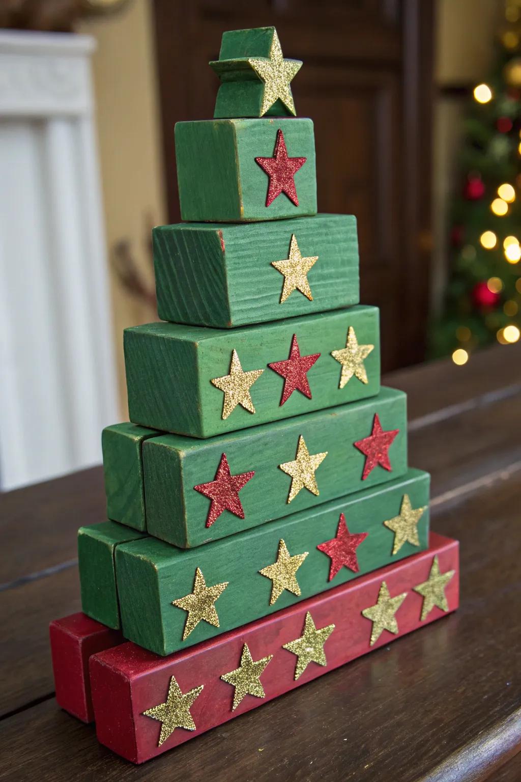 Craft your own festive charm using a bold and vibrant piece tree this Christmas.