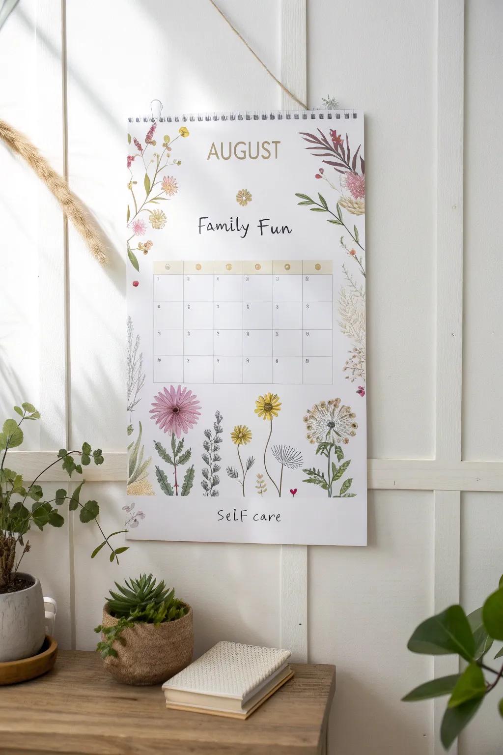 Embrace August with a touch of boho elegance and mindful themes. 🌸🗓 #MinimalistBeauty #AugustVibes