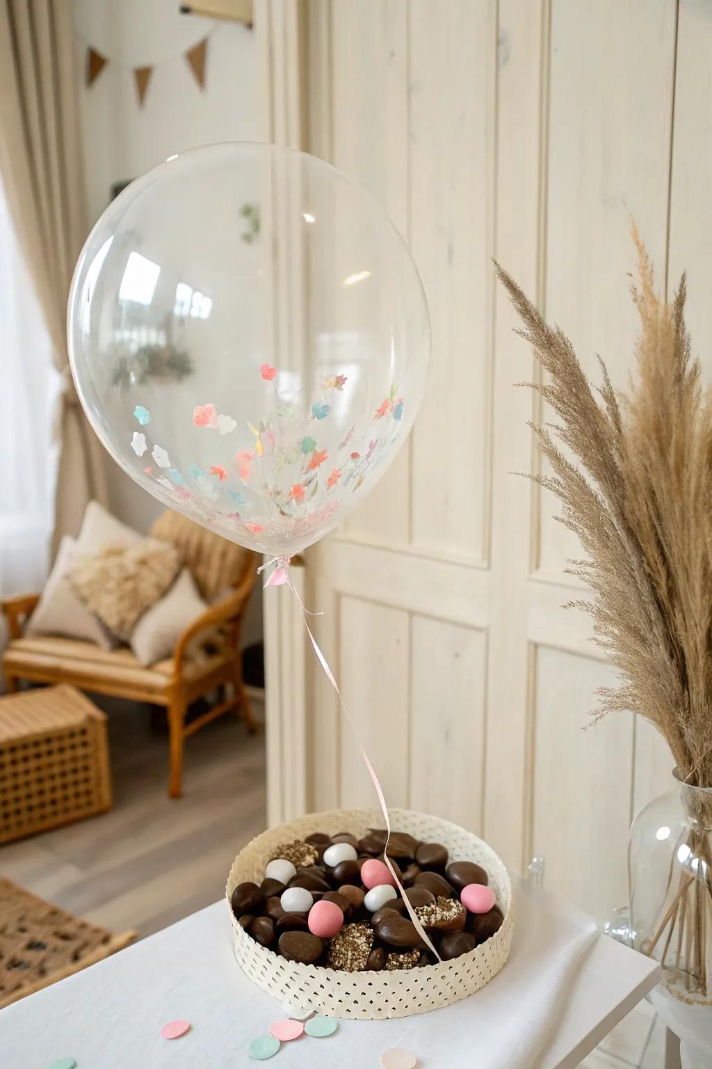 Discover the joy hidden within - a delightful surprise in every balloon.