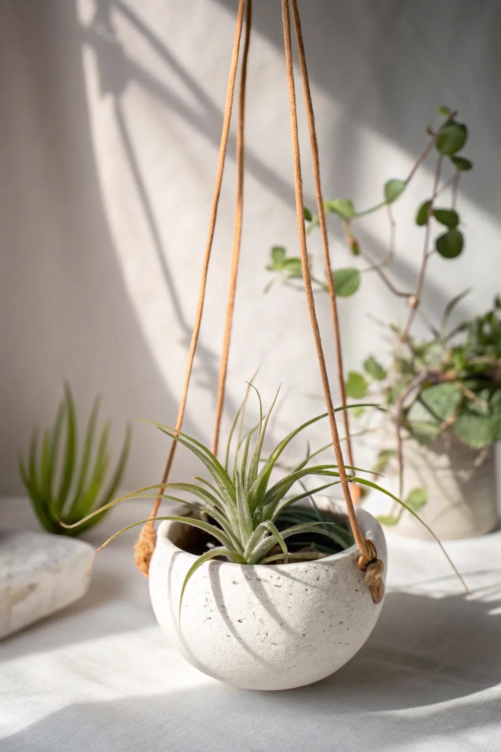 Enhance your setting with this chic air vegetation decor—where boho charm encounters Scandinavian minimalism.