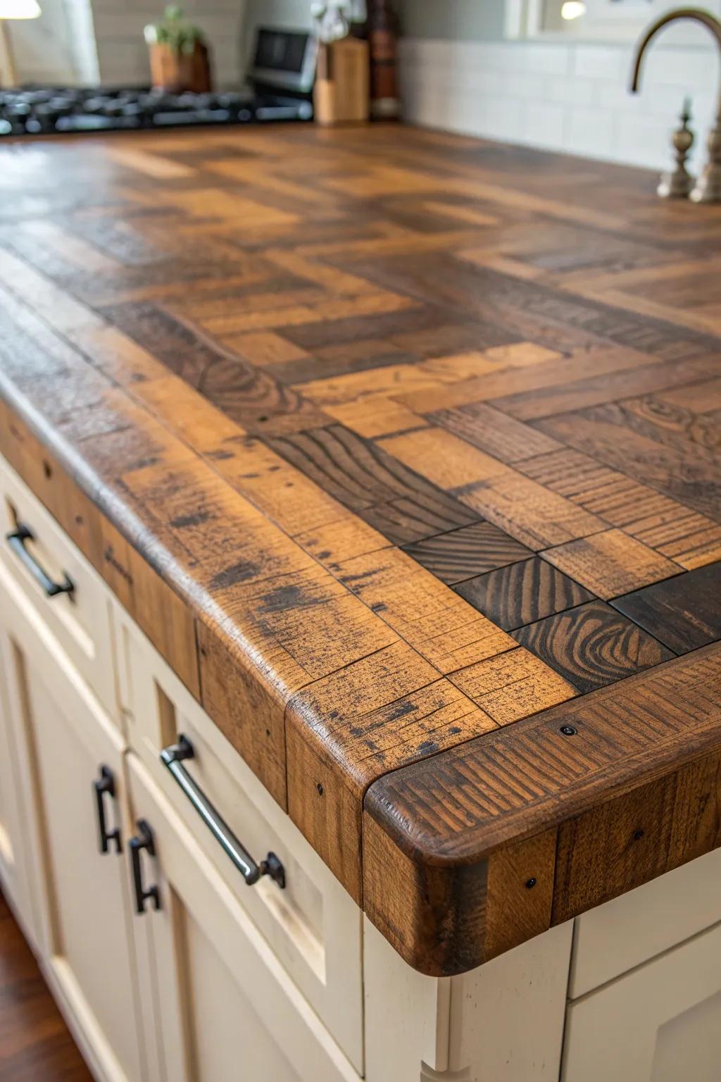 Transform your area with the enduring beauty of a timeworn patina on your butcher block.