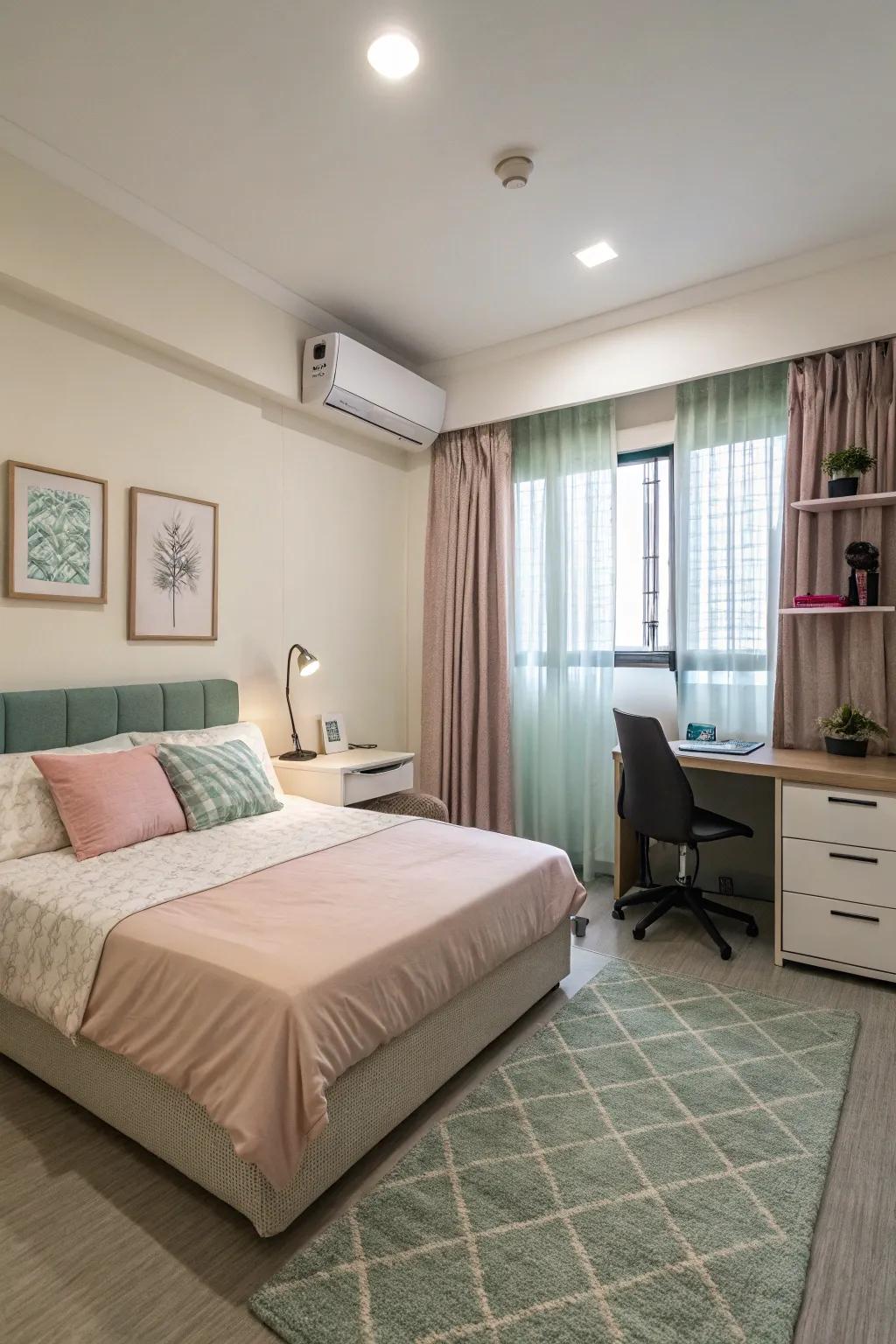 Attentive layouts fashion a harmonious and effective area.