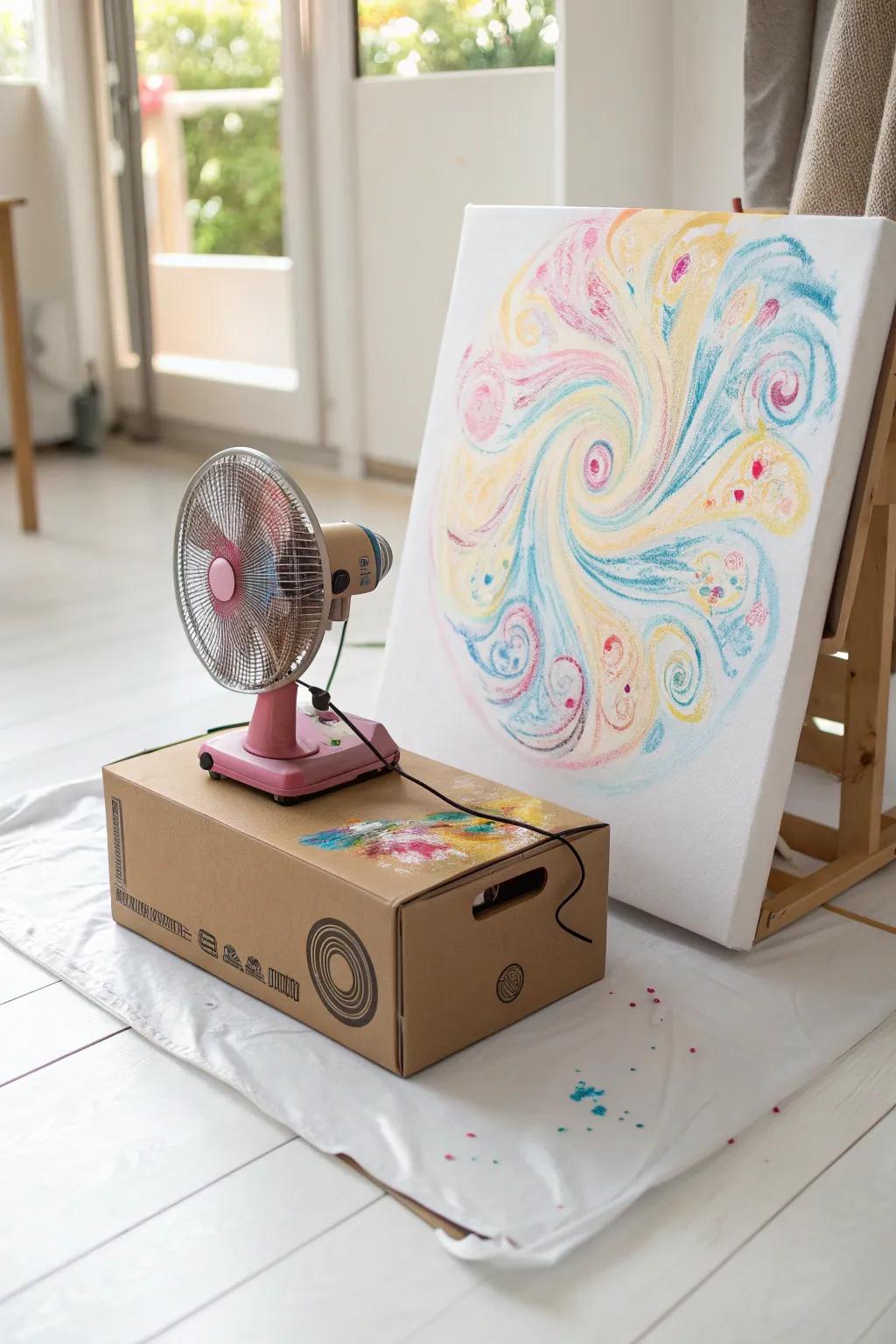 Unleash creativity with a DIY whirl art machine—where simple spins become stunning masterpieces!